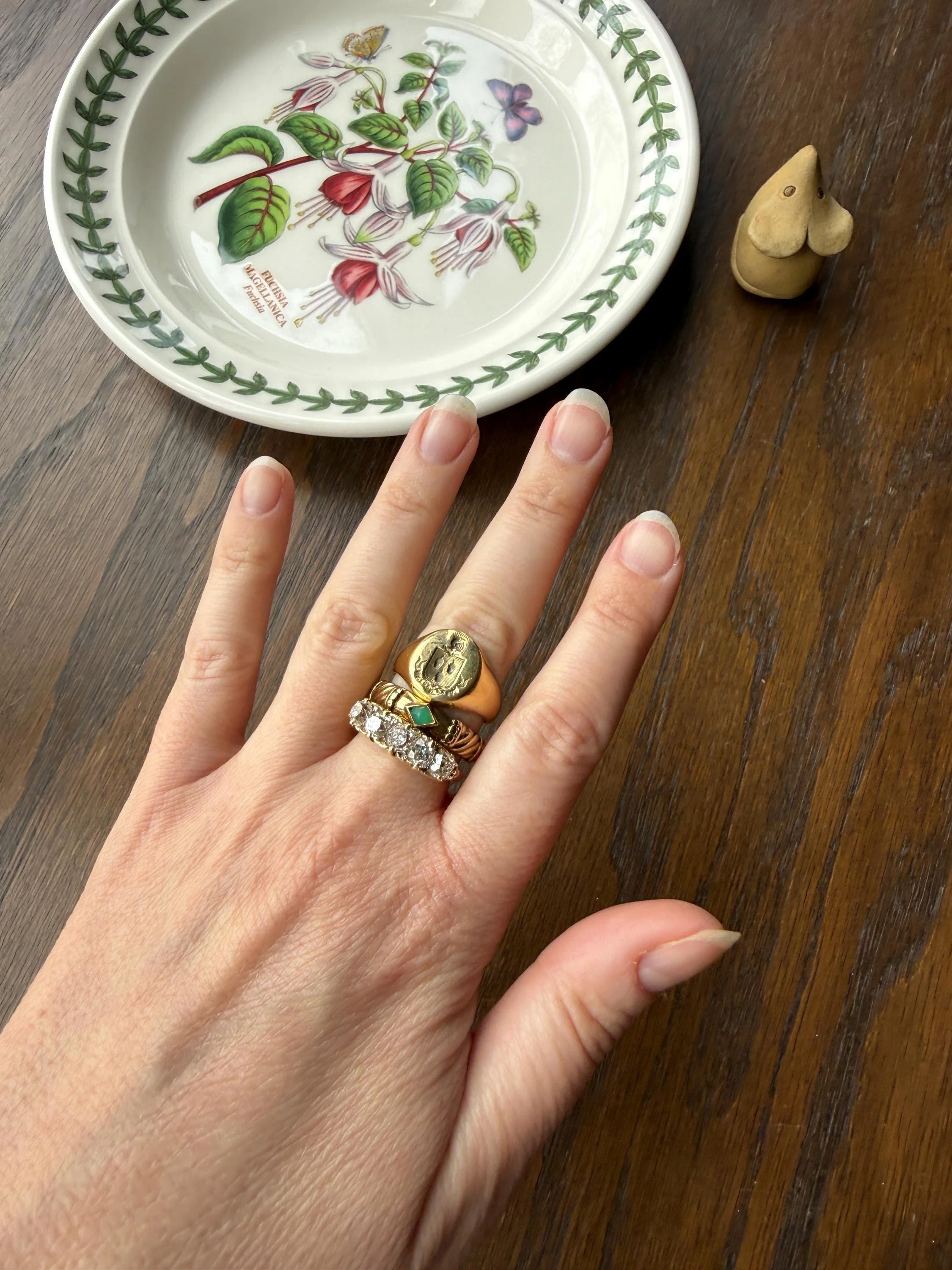 ACORNS True Faith Genuine Trust 18k Gold Count CROWN French Nobility Antique Shield SIGNET Ring Heraldic Crest Chunky Coat of Arm Man Unisex - Image 9