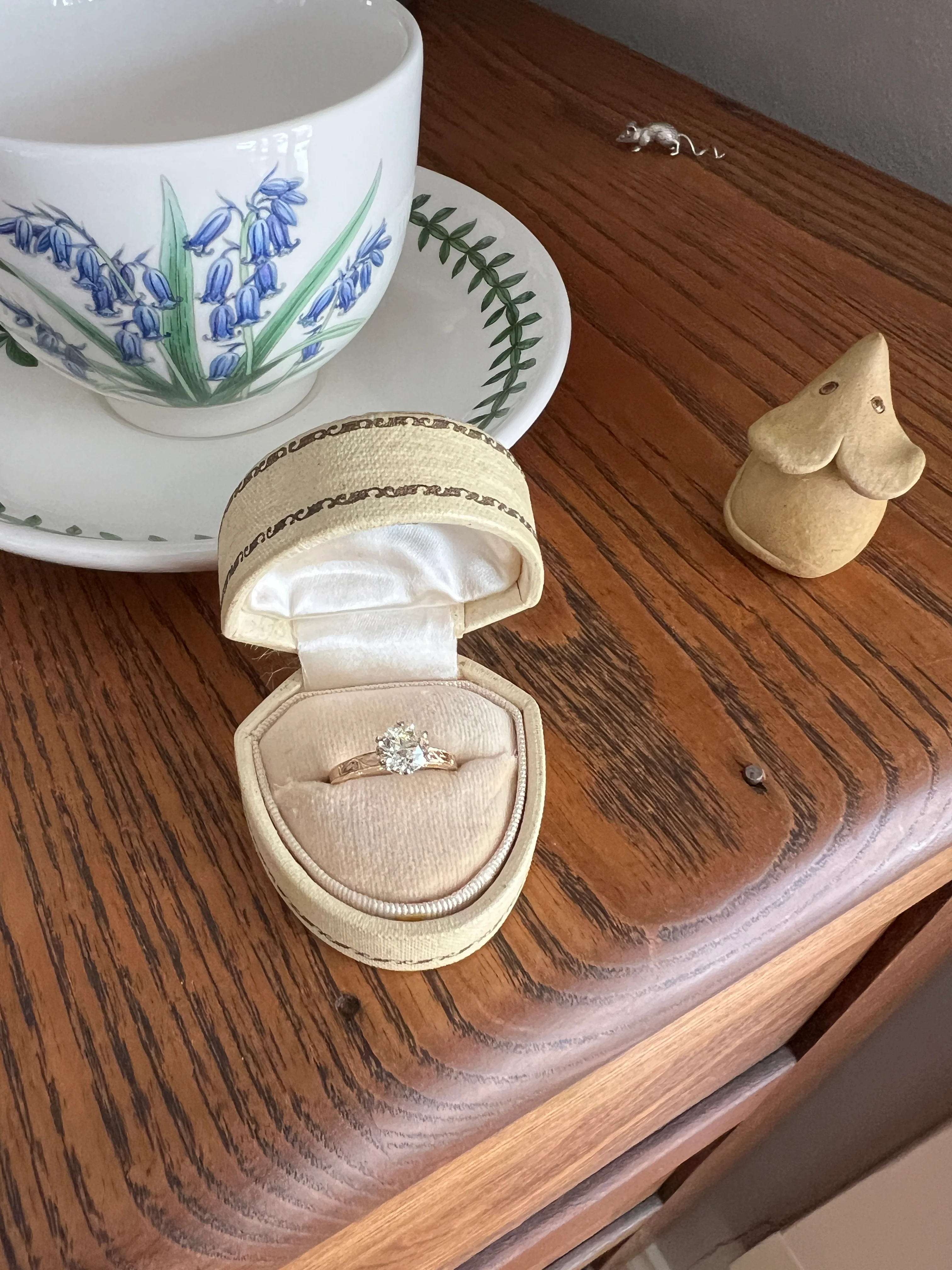 ANTIQUE 1.1 Carat Old European Cut DIAMOND Engagement Solitaire Ring Eye Clean 14k Gold by JR Wood Engraved - Image 19