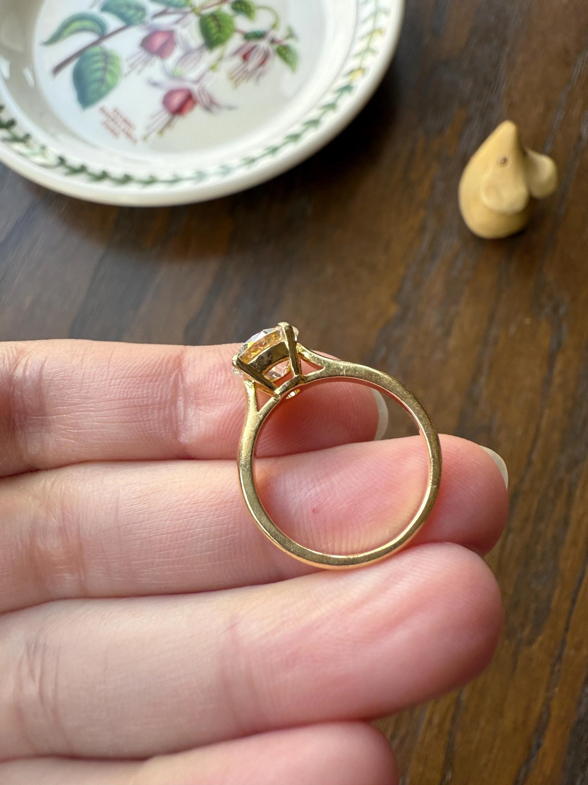 Antique 1.82 CARAT Natural Old European Mine Cushion Cut Hybrid DIAMOND Solitaire Engagement Ring 18k Gold Solid Yellow Prong w/ Cert Ooak - Image 20