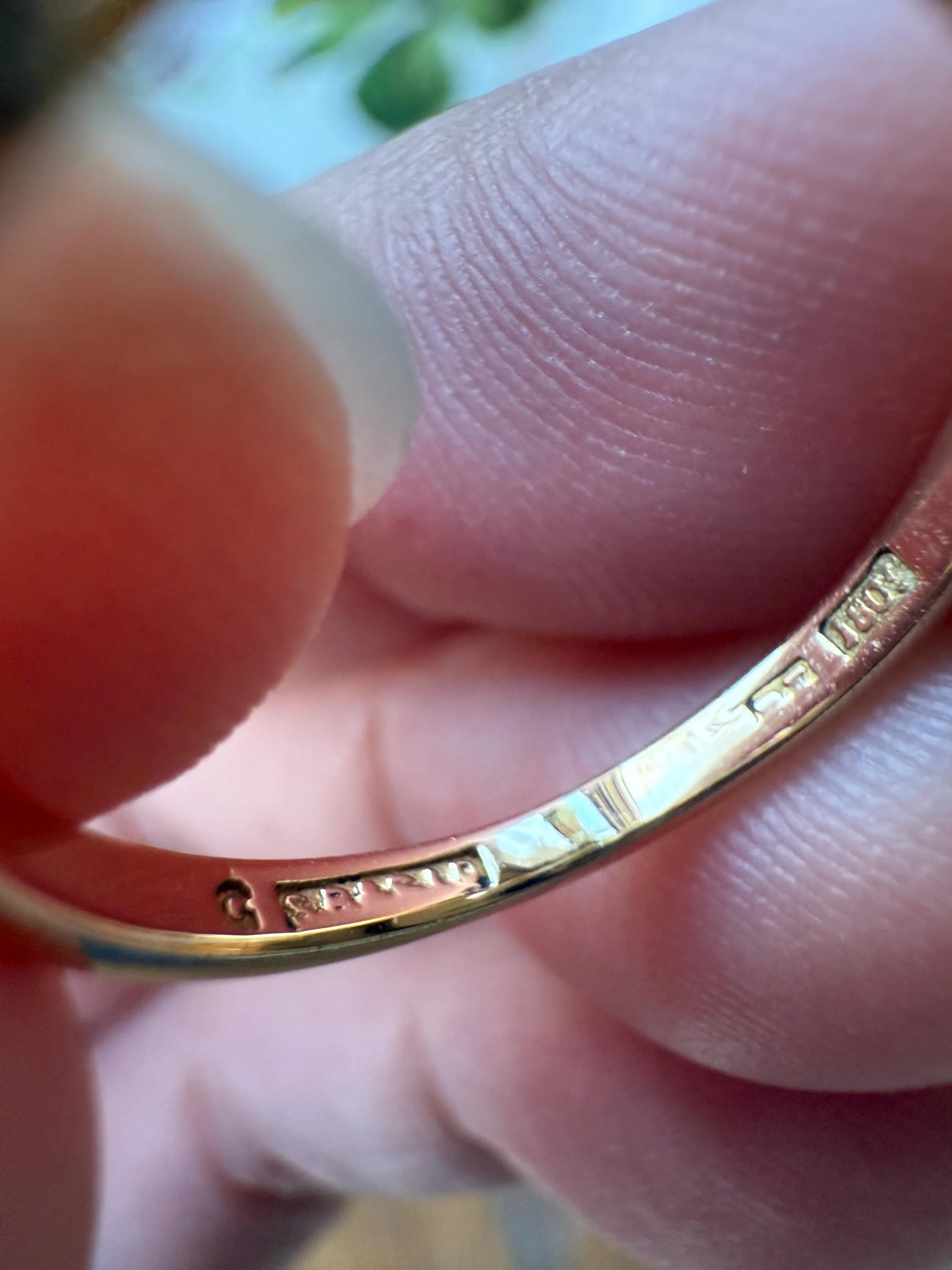 Antique 1.9 Carat DIAMOND Uniform Five Stone Band Stacker Ring 18k Gold Wedding Prong Set Stacker Half Hoop Linear Victorian Edwardian - Image 19