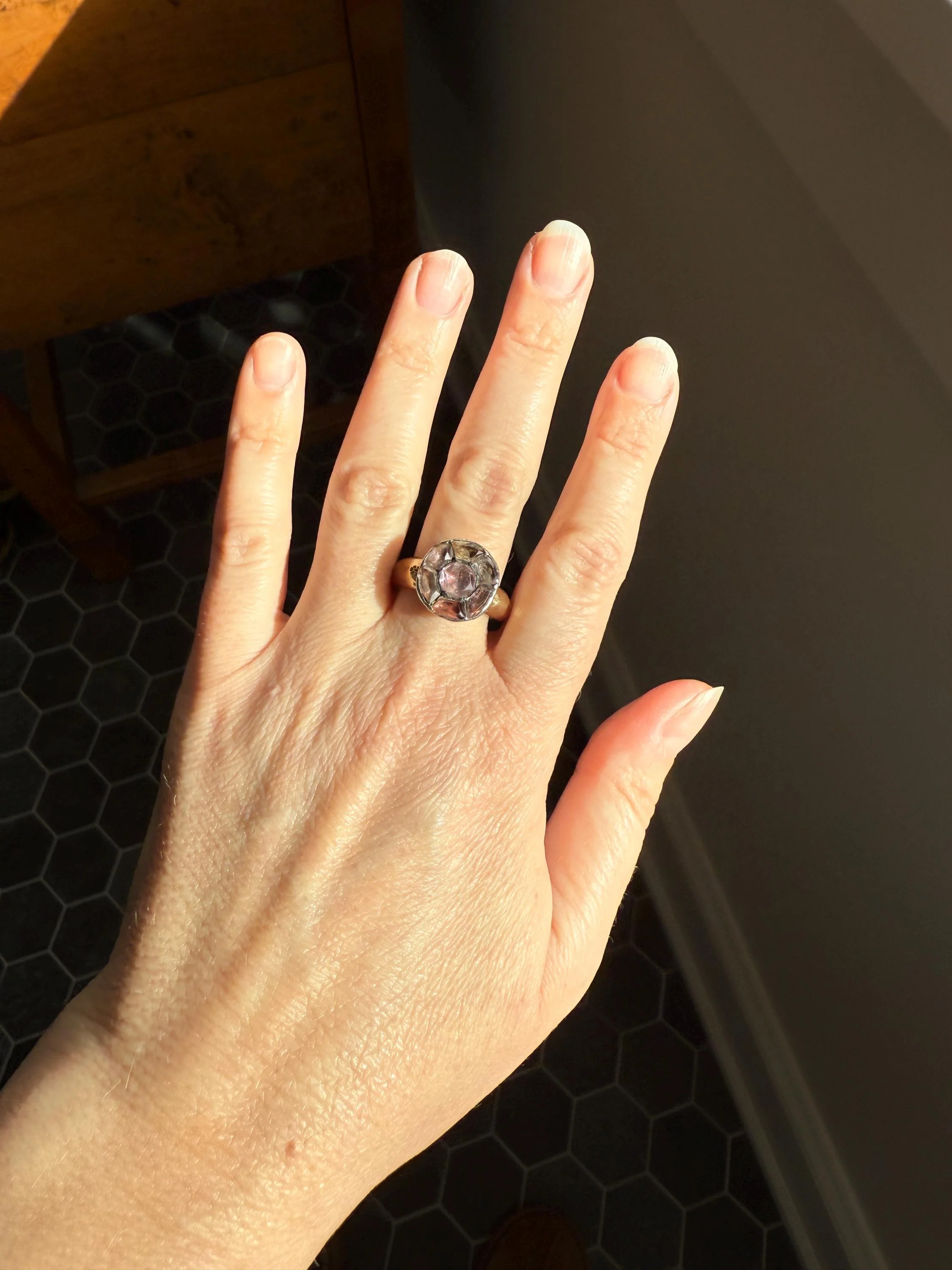 Antique Dated 1820 French Restoration Loyalty Ring Pink Topaz Quartz 18k Gold Engraved Charles Ferdinand Duke Historical Significance Militaria - Image 15