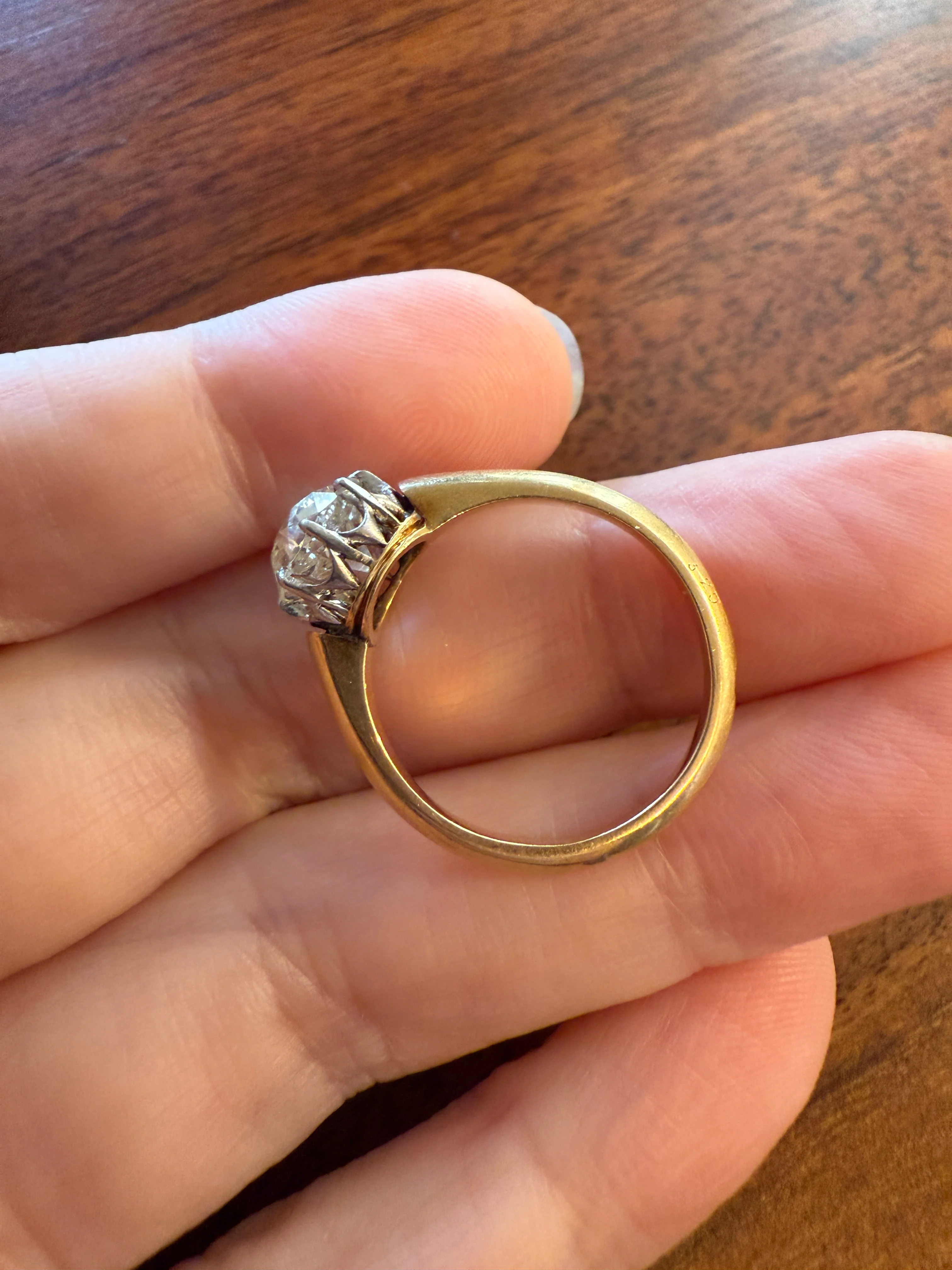 Antique Eye Clean Two Carat Warm Natural Old Mine Cut DiAMOND Solitaire Ring French 18k GOLD Engagement All Original Victorian Setting 2Ctw - Image 22