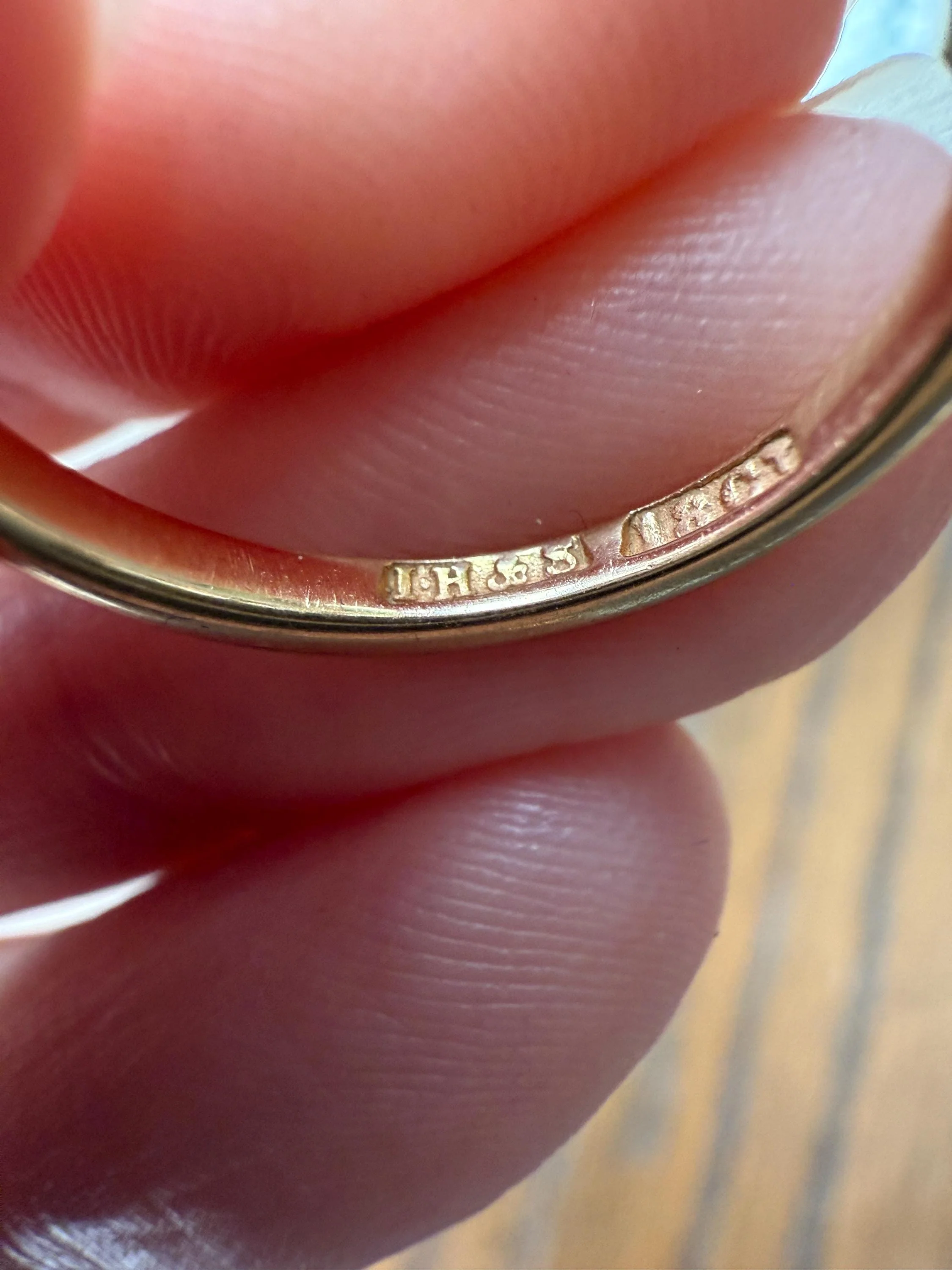 Antique Old Mine Cut DIAMOND One Carat Five Stone Skinny Band Ring 18k Gold Scrolled Victorian Romantic Gift Stacker Wedding OMC Minimalist - Image 16