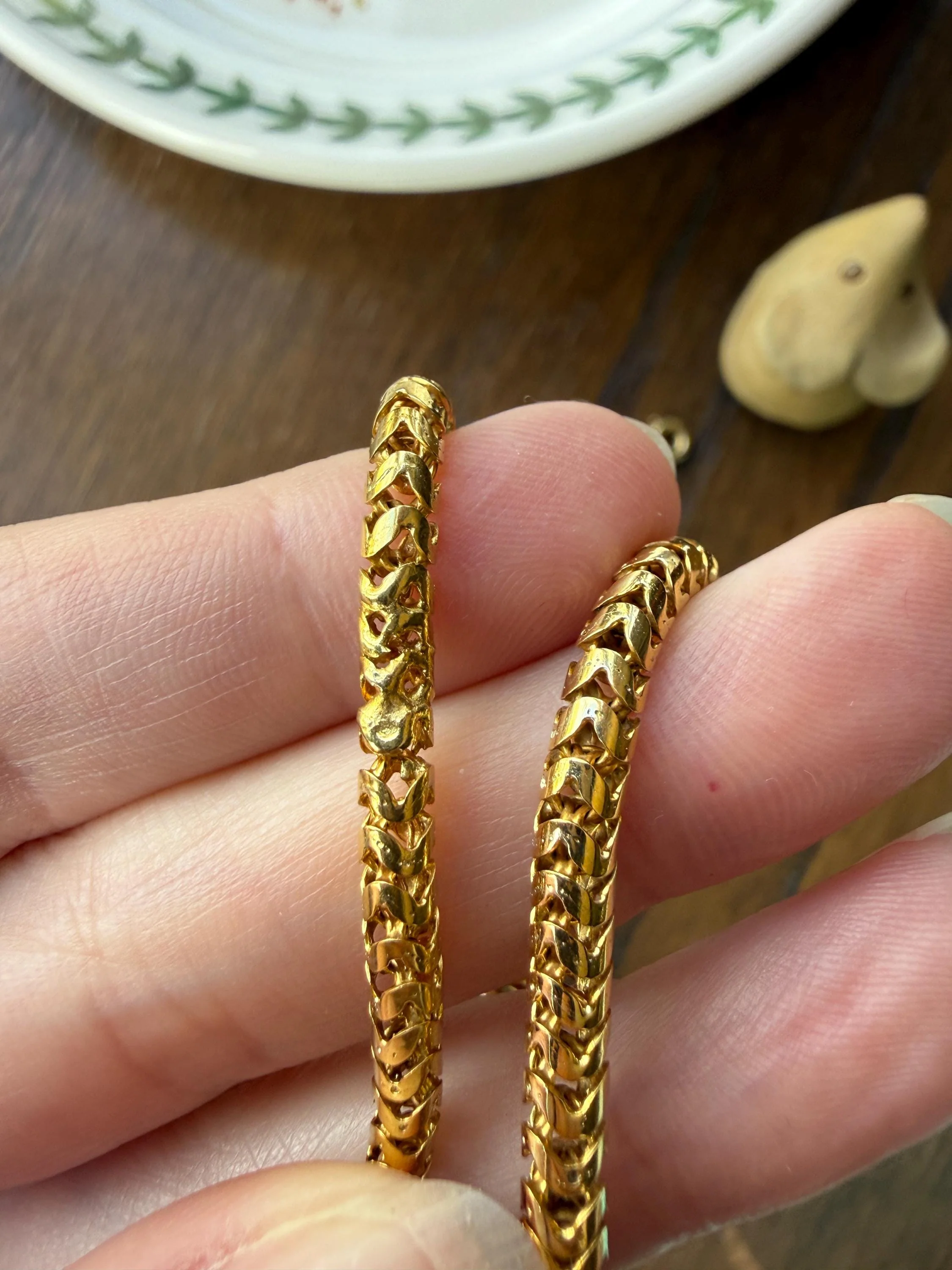 Antique SNAKE Head and Coiled Tail Reticulated Scales Chain 20g 18k Gold Solid Victorian Figural Heavy Necklace - Image 18