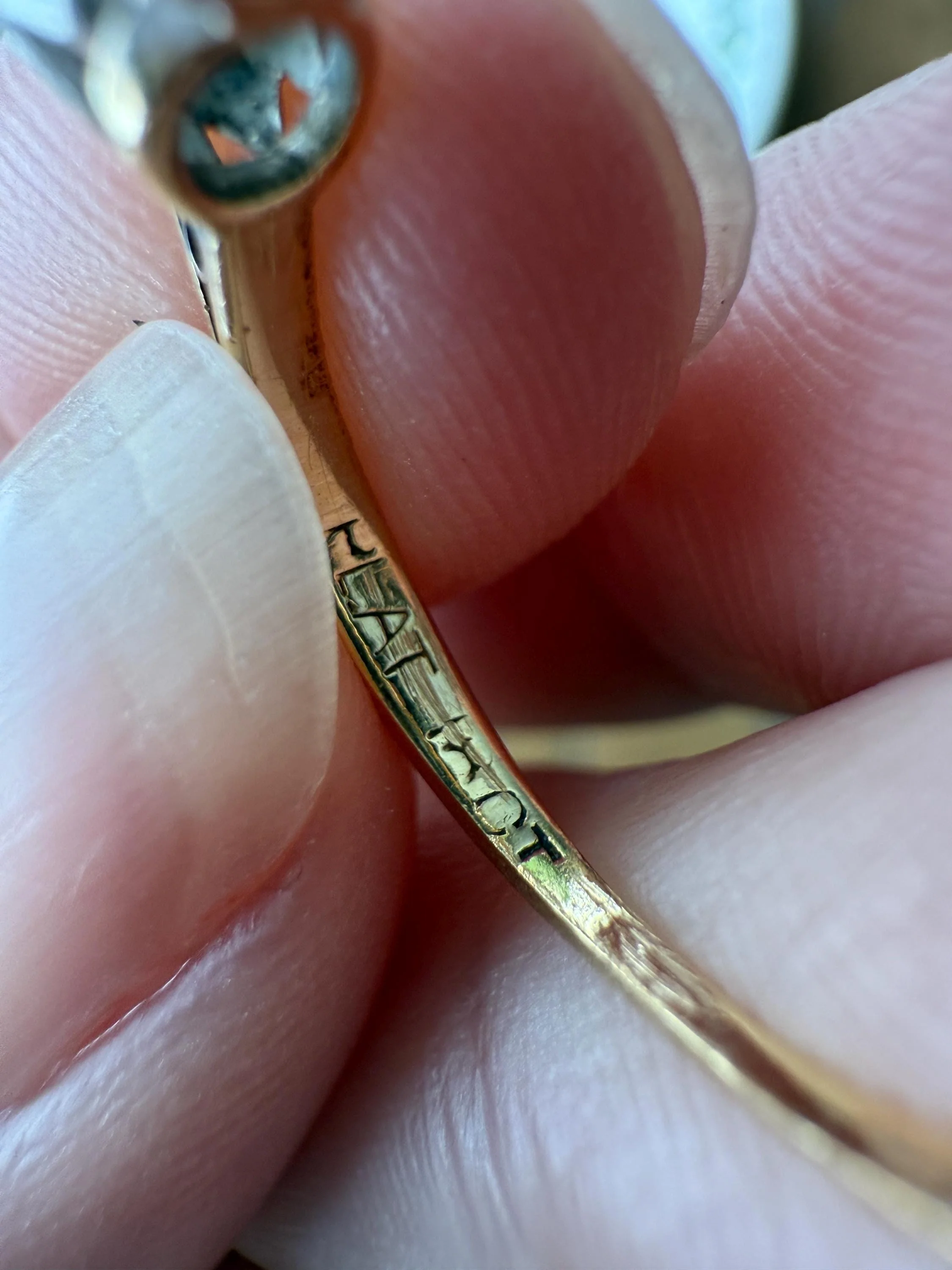 Antique Three Stone 2.3 Carats Old Mine Cut DiAMOND Ring 18k GOLD Platinum Chunky Tall Stacker Stackable Band 2.3Ctw OMC - Image 19