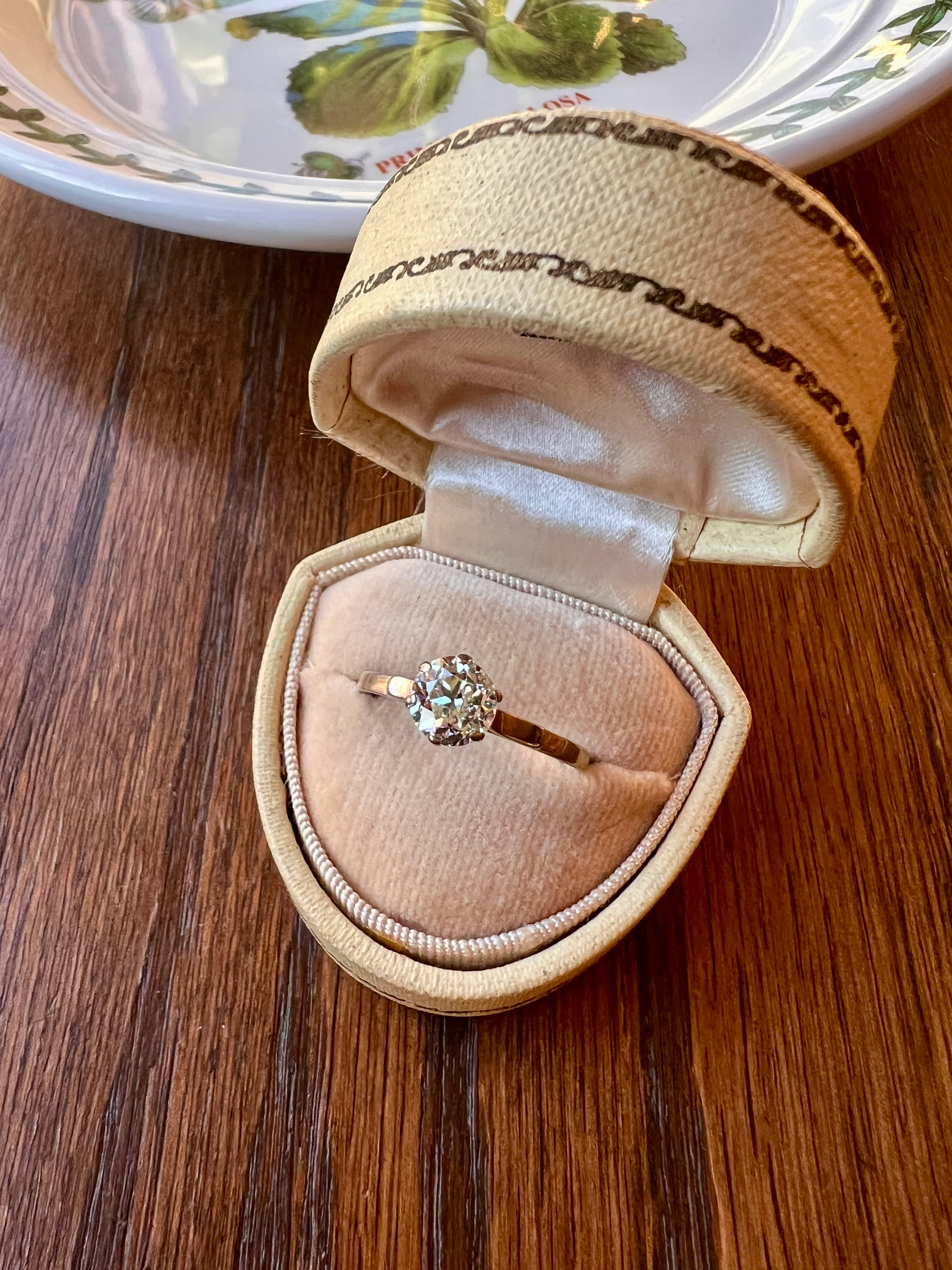 Chunky Antique 1 CARAT Eye CLEAN Tall Old European Cut DIAMOND Solitaire Engagement Ring French Art Deco 18k White Gold - Image 18