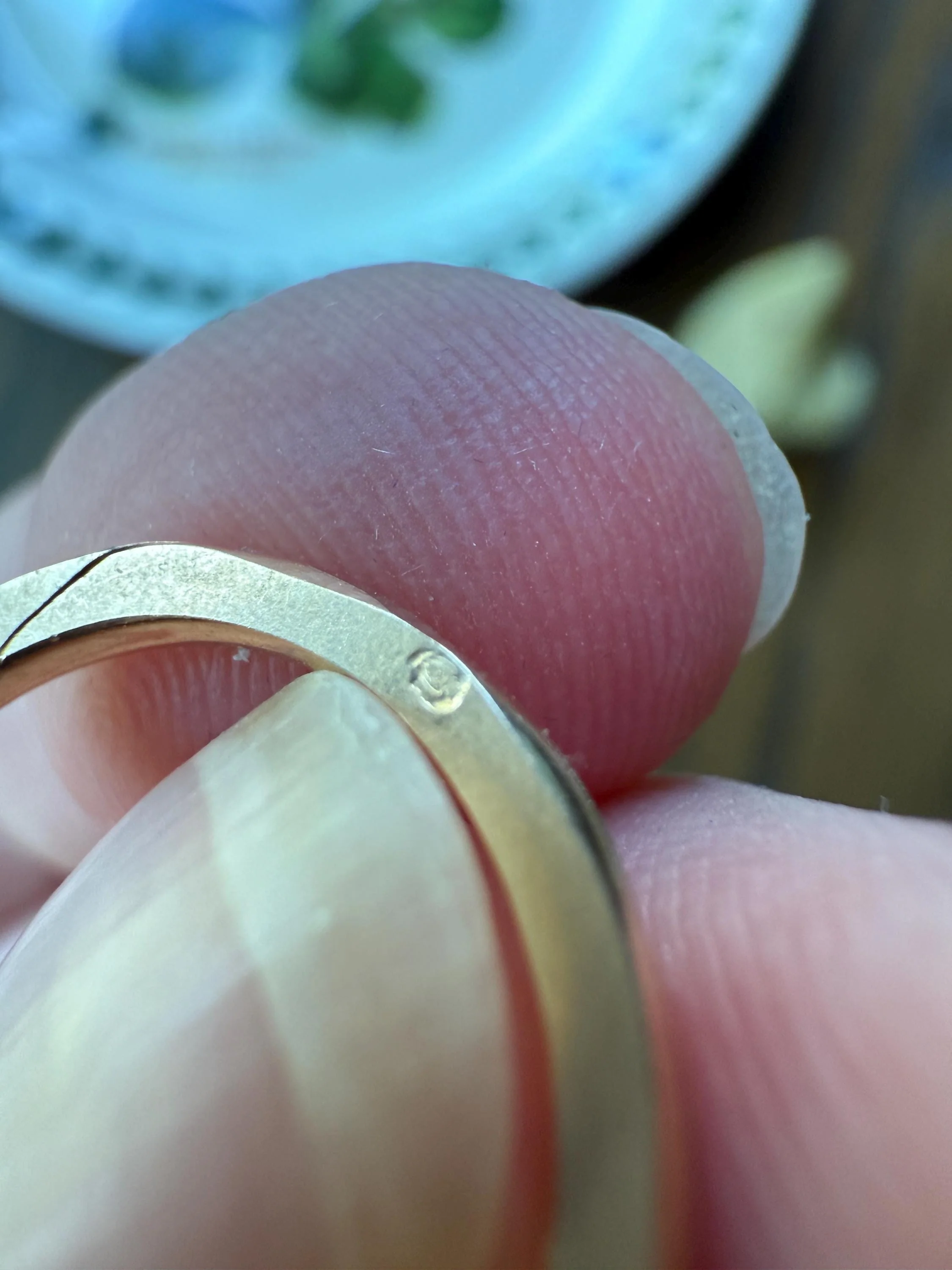 DATED 1833 GEORGIAN Era French Antique 18k Gold GIMMEL Twin Wedding Band Skinny Puzzle RiNG Beveled Faceted - Image 10