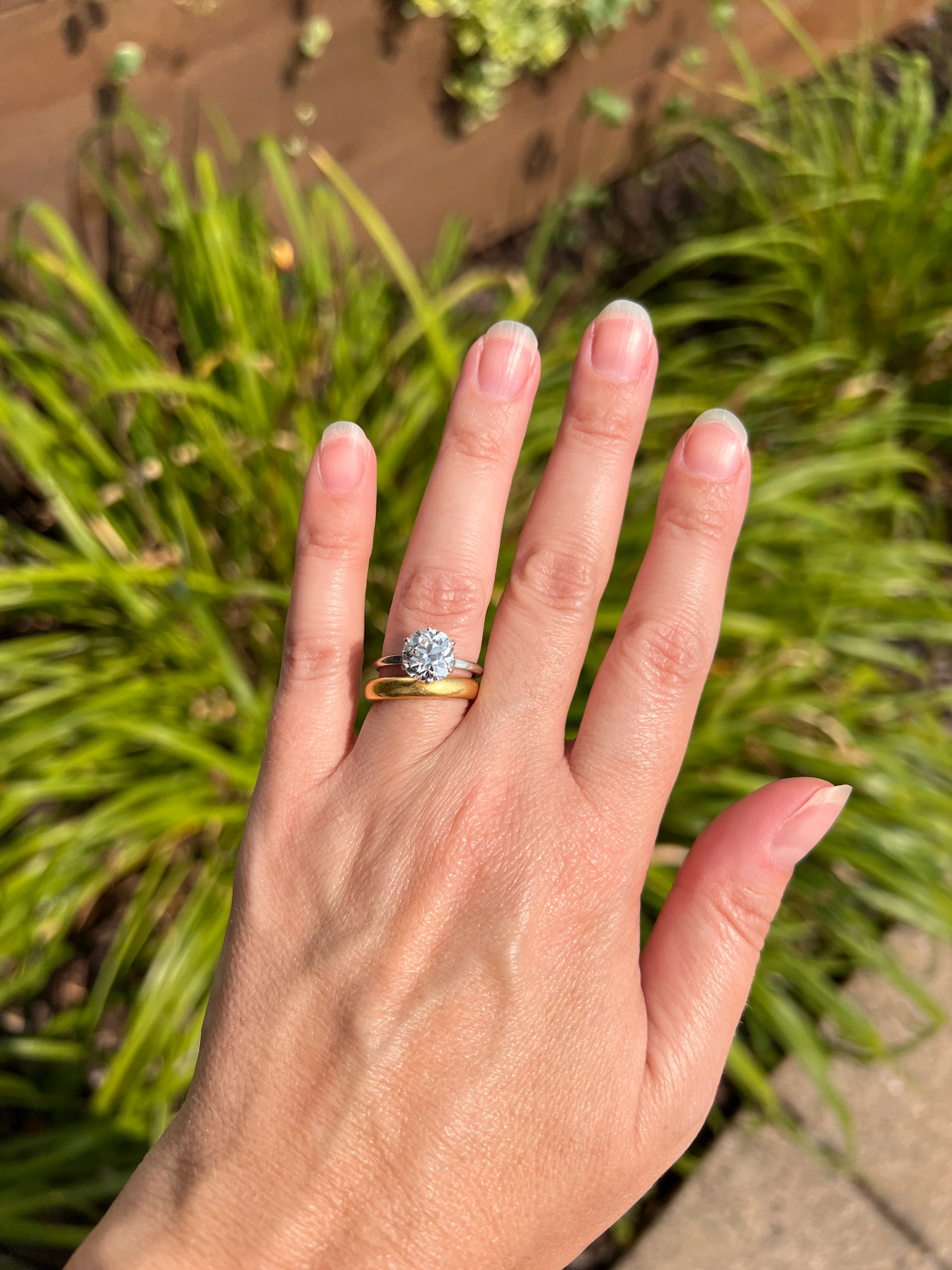 Exceptional Antique 2.2 CARAT Old Mine Cut DIAMOND Eye Clean Solitaire Engagement Ring 18k White Gold PLATINUM French Fiery - Image 12