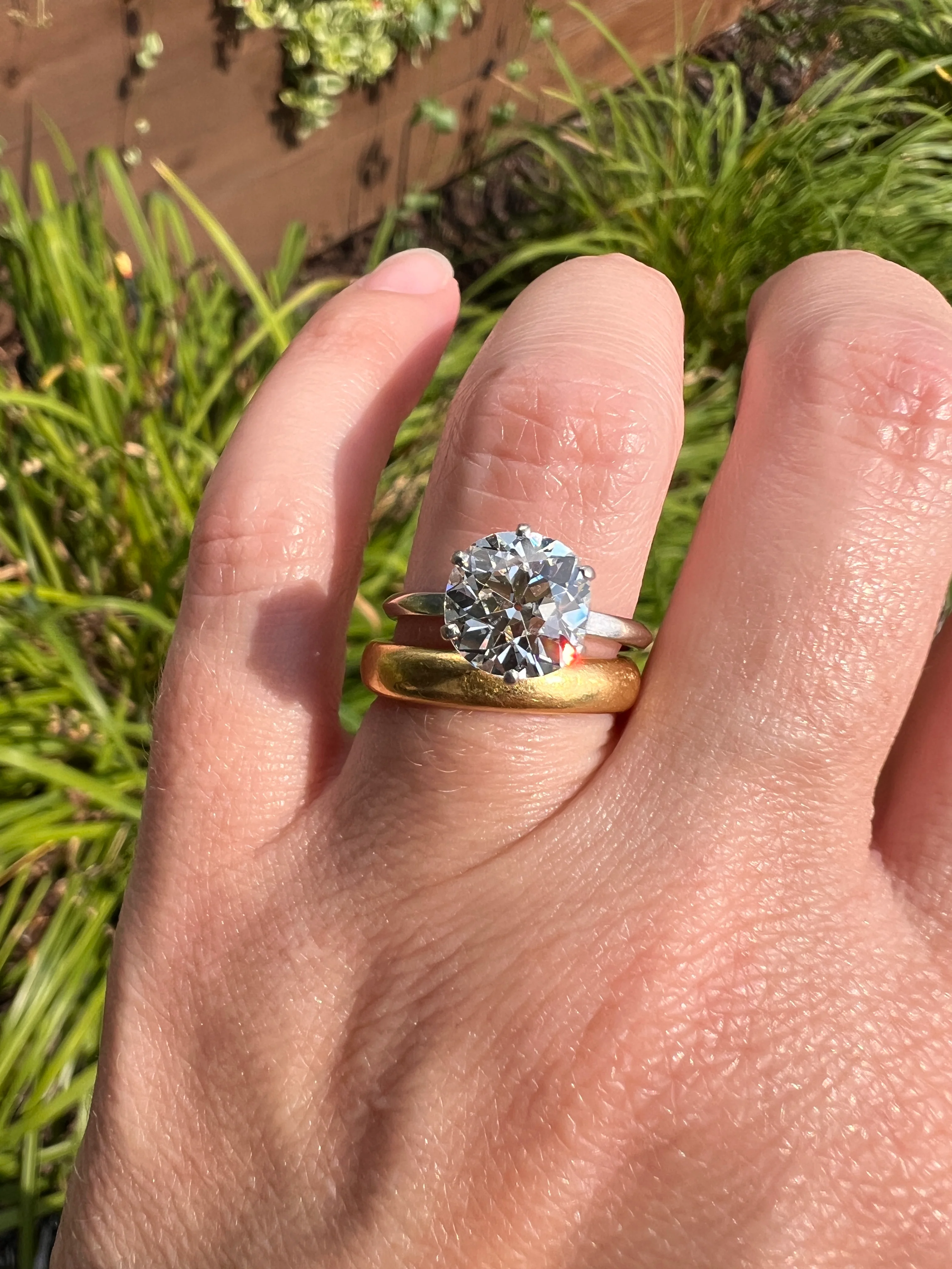 Exceptional Antique 2.2 CARAT Old Mine Cut DIAMOND Eye Clean Solitaire Engagement Ring 18k White Gold PLATINUM French Fiery - Image 16