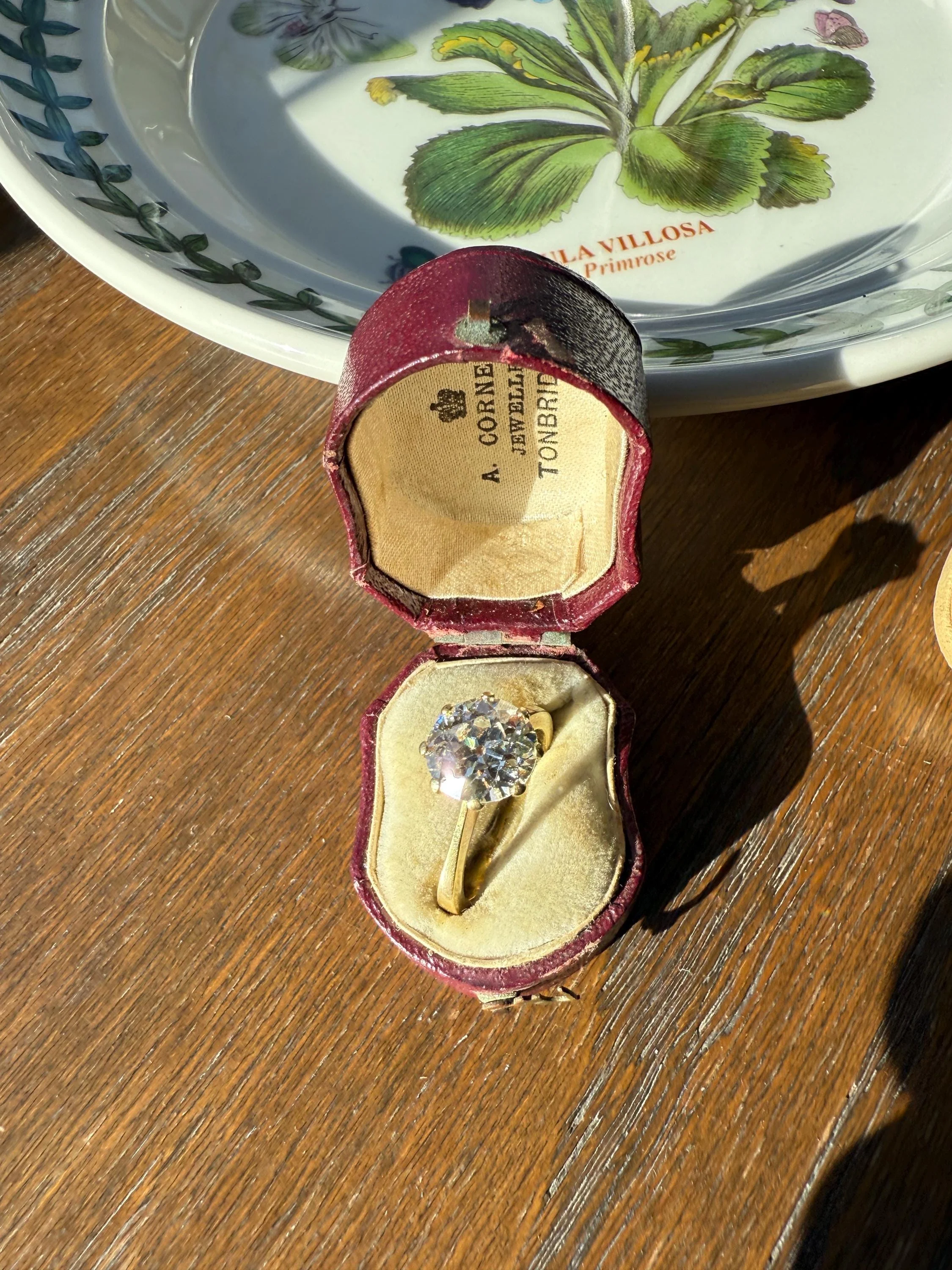 Exceptional Antique 2.6 CARAT Old European Cut DIAMOND Solitaire Engagement Ring 18k Gold Solid Yellow Tall Prong Setting Stacker - Image 12