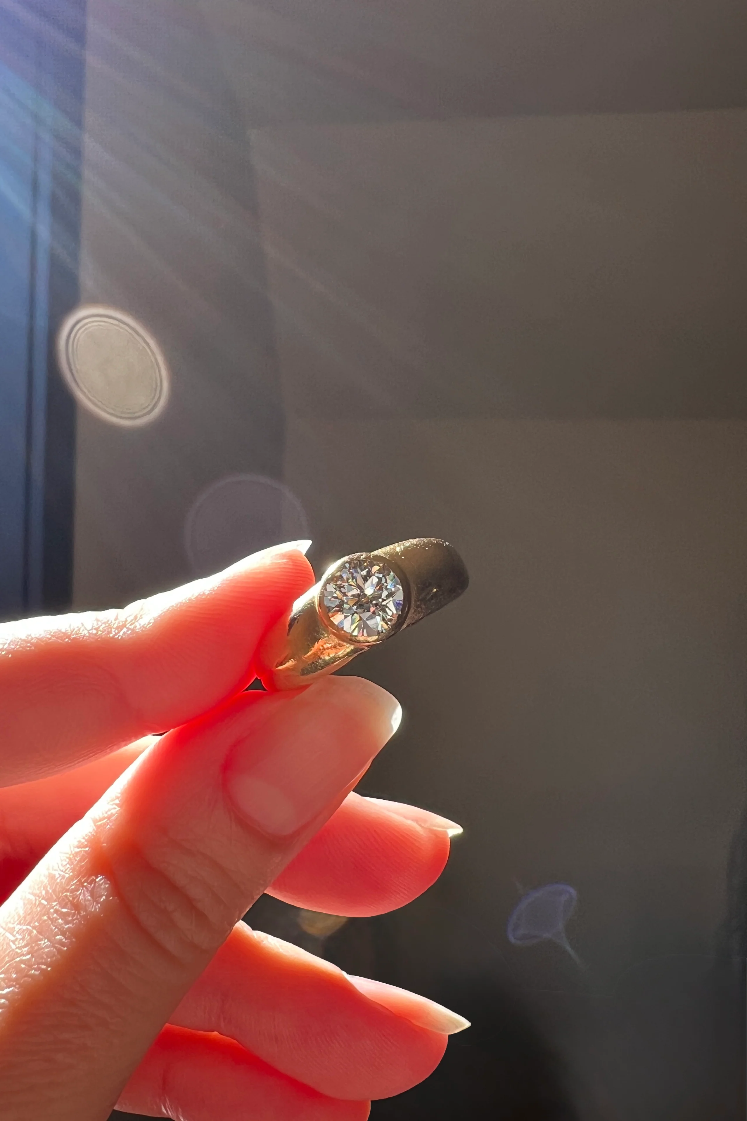 Eye Clean 1.2 Carat Old Mine Cut DIAMOND Antique Stone 18k Gold Vintage Gypsy Ring Solitaire Chunky Band - Image 21