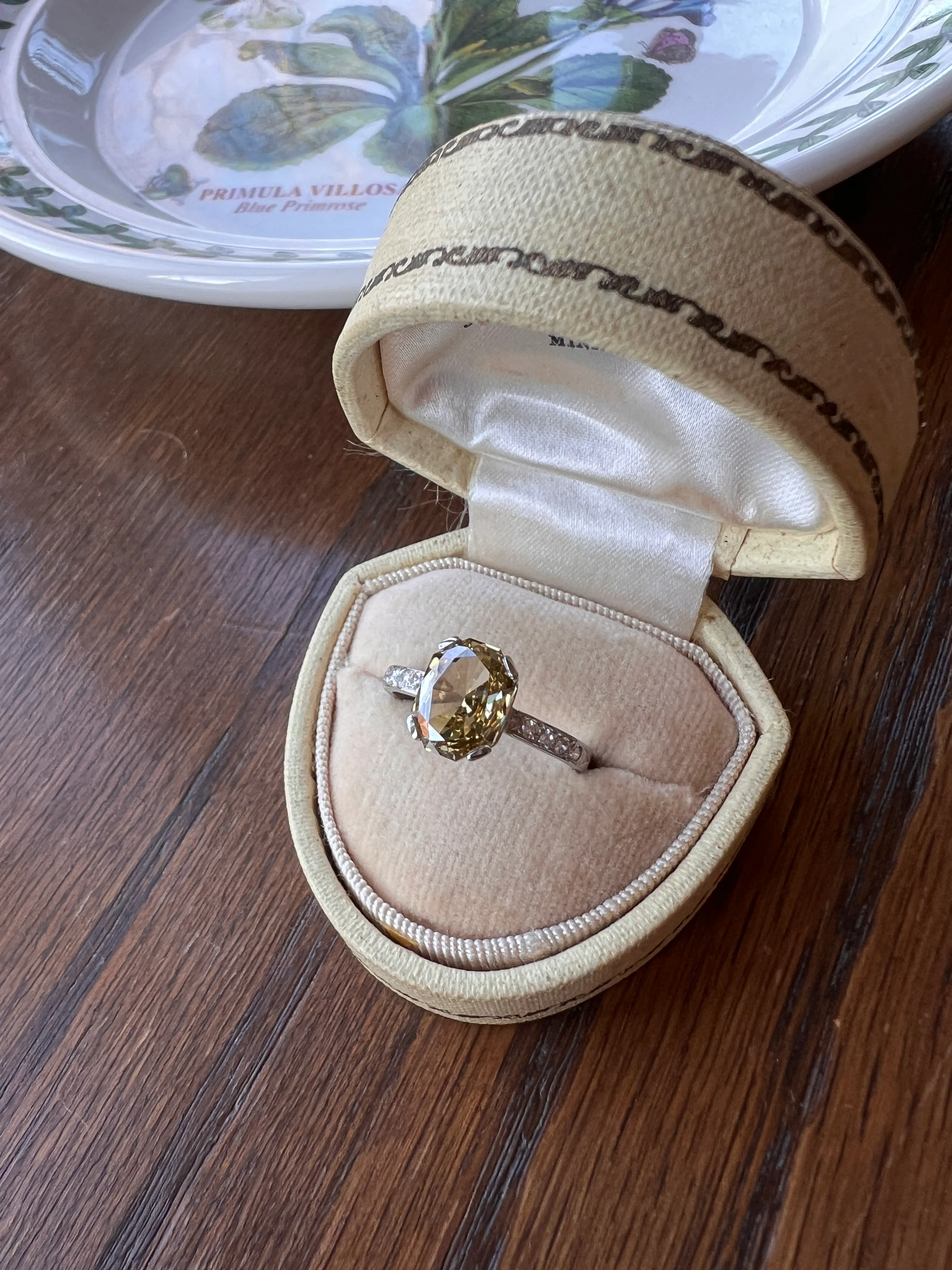 Fancy BROWN Yellow Eye Clean Elongated Octagon Brilliant Cut DIAMOND Ring 2.5 Carat Tdw Platinum Hidden Halo Engagement Solitaire - Image 16