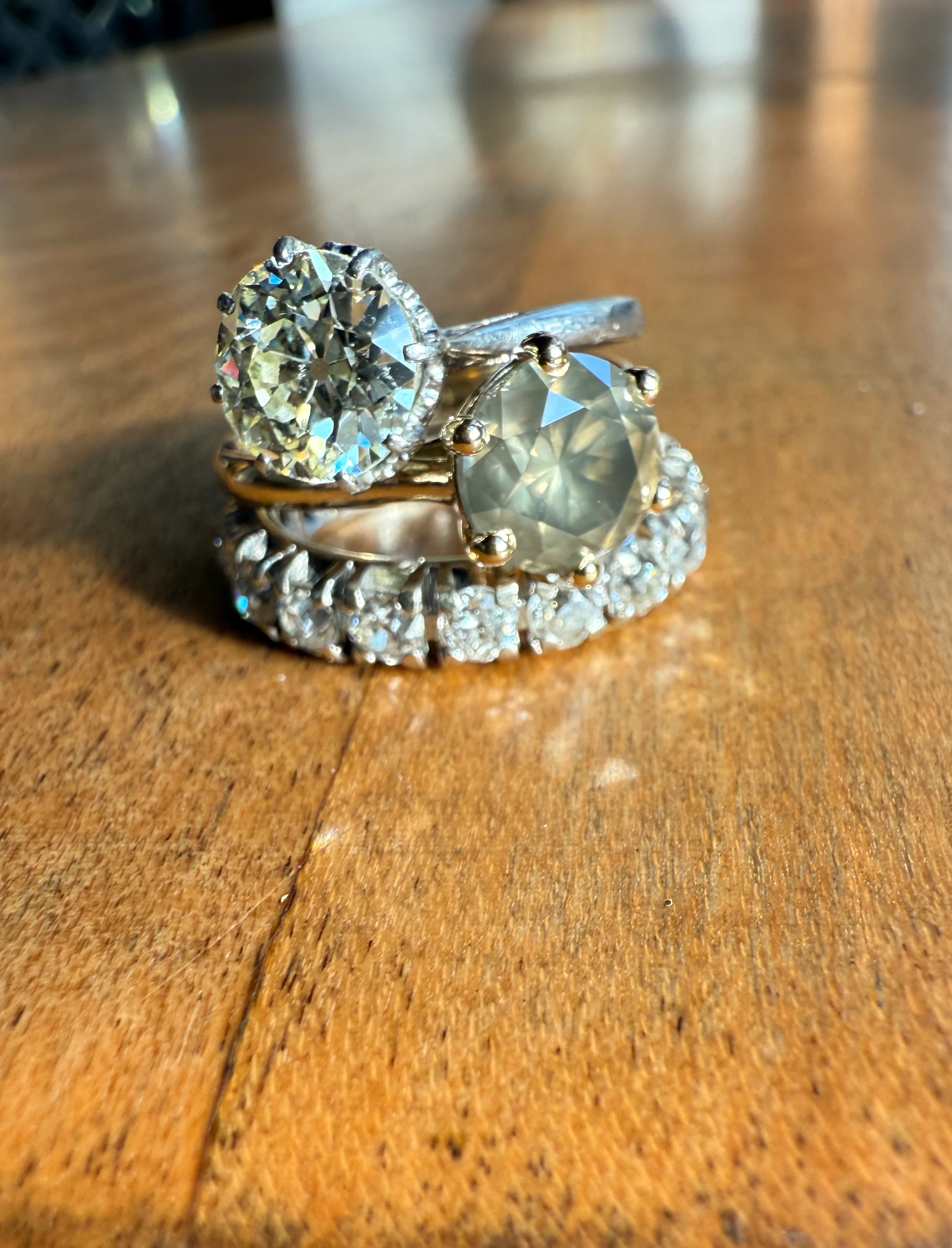 Fancy Intense Yellowish Gray Natural Diamond 2.4 Carat Solitaire Ring Smoky Inner Glow Aura French Vintage 18k Gold Unique Engagement Ooak - Image 32