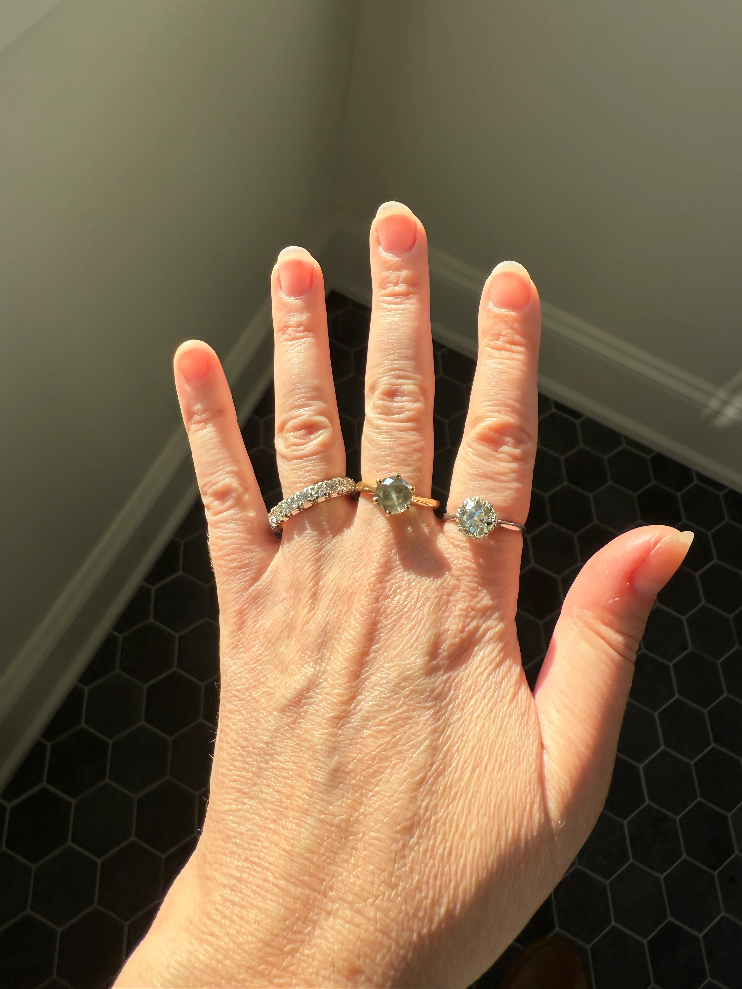 Fancy Intense Yellowish Gray Natural Diamond 2.4 Carat Solitaire Ring Smoky Inner Glow Aura French Vintage 18k Gold Unique Engagement Ooak - Image 34