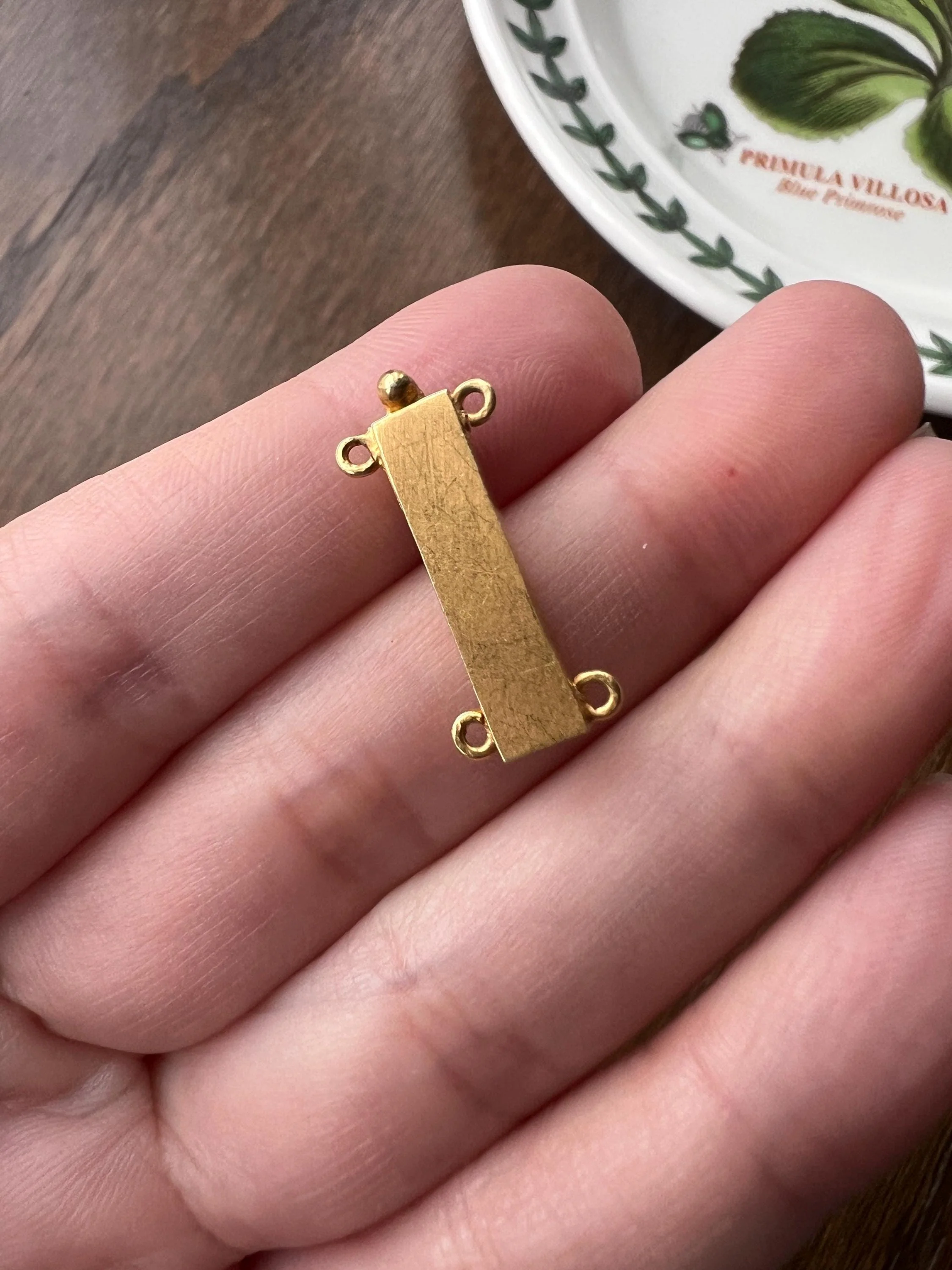 FORGET Me NOT Floral CLASP Pendant 14k Gold Victorian Antique Necklace Extender Connector Parts Findings Neckmess Neckstack Figural Flower - Image 7