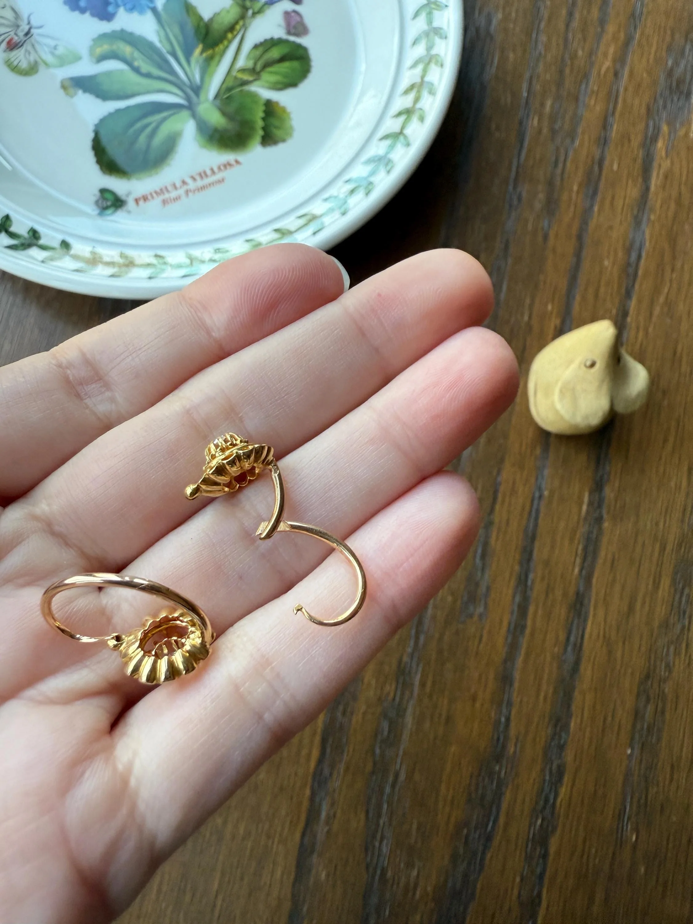 FRENCH Antique Old Mine Cut DiAMOND Buttercup Earrings .4ctw 18k Gold Victorian Dangle Dormeuse Gift Belle Epoque Valentine's Bridal OMC - Image 15