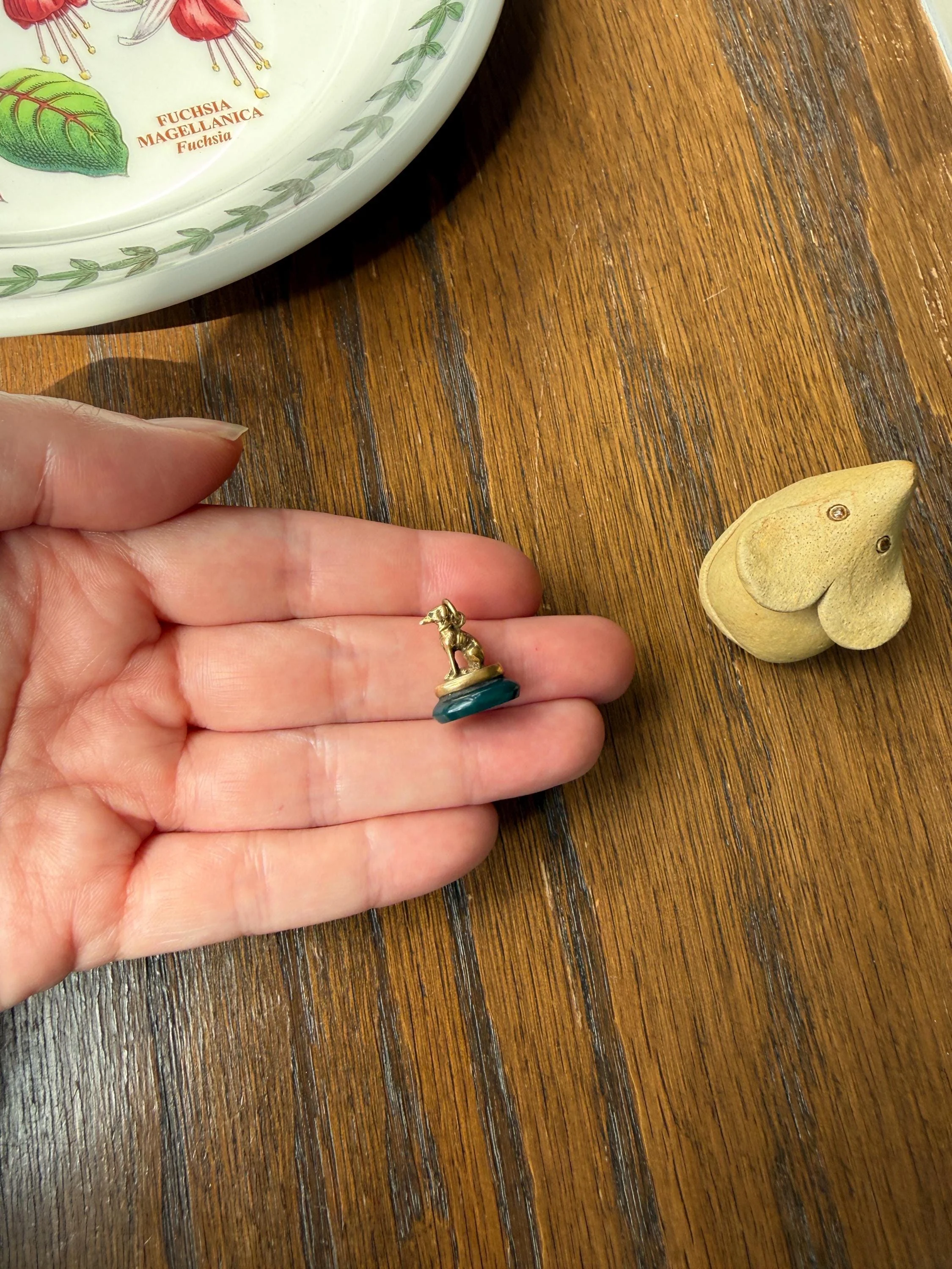 FRENCH ViCTORIAN Dog Watch Fob Pendant 18k Gold Green Bloodstone Intaglio Wax Seal Figural Antique Greyhound Loyalty - Image 14