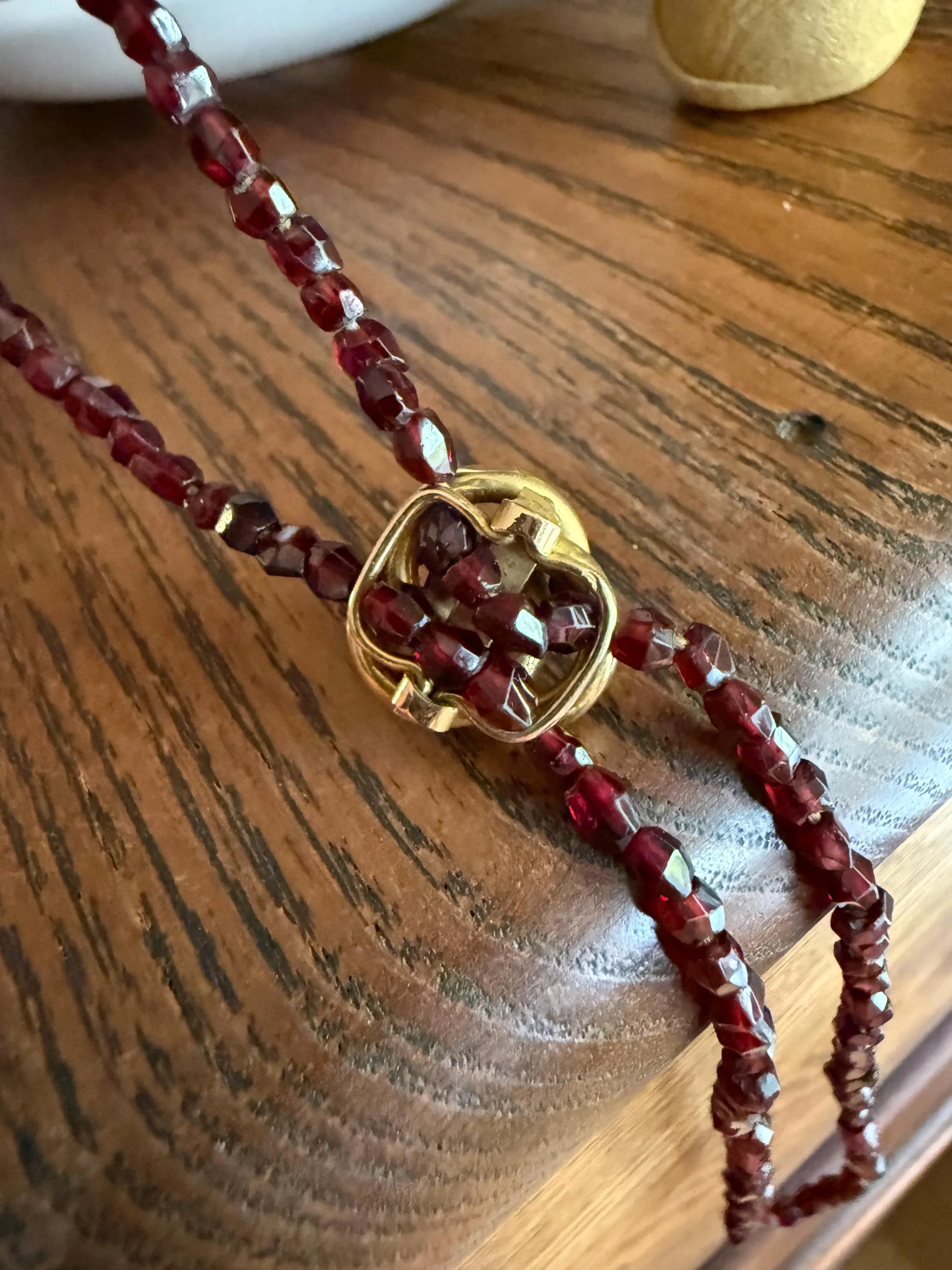 KNOT Twist Four Color FRENCH Antique Rose Cut Diamond 18k Gold FIGURAL Slide Pendant Bracelet Charm Clip Floral Star Victorian Clasp Slider - Image 6