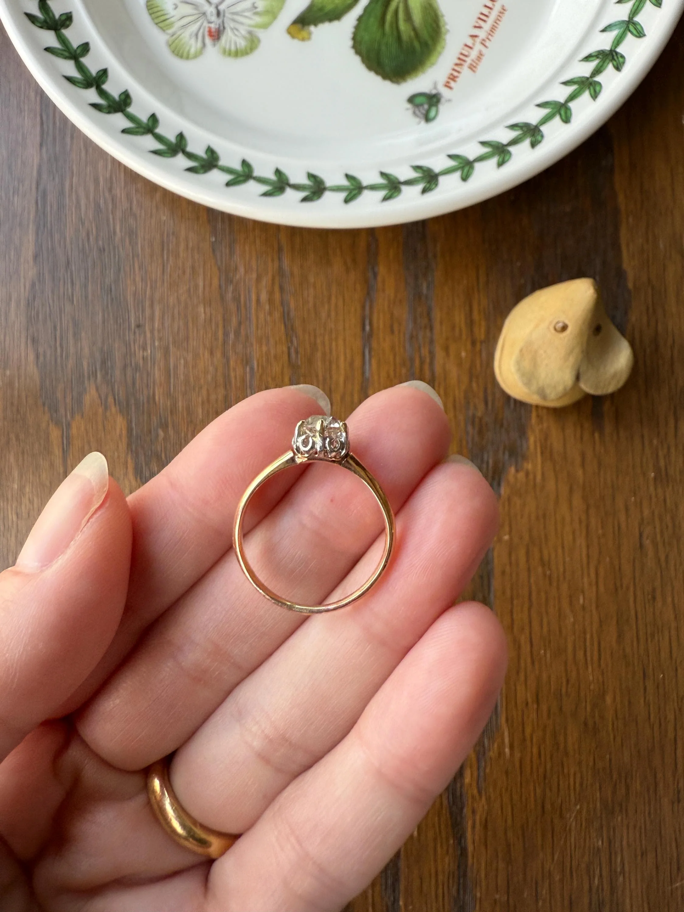 Ornate Classic Victorian Antique One Carat Old Mine Cut DiAMOND Solitaire Ring French 18k Rosy GOLD Engagement All Original Setting & Stone - Image 12