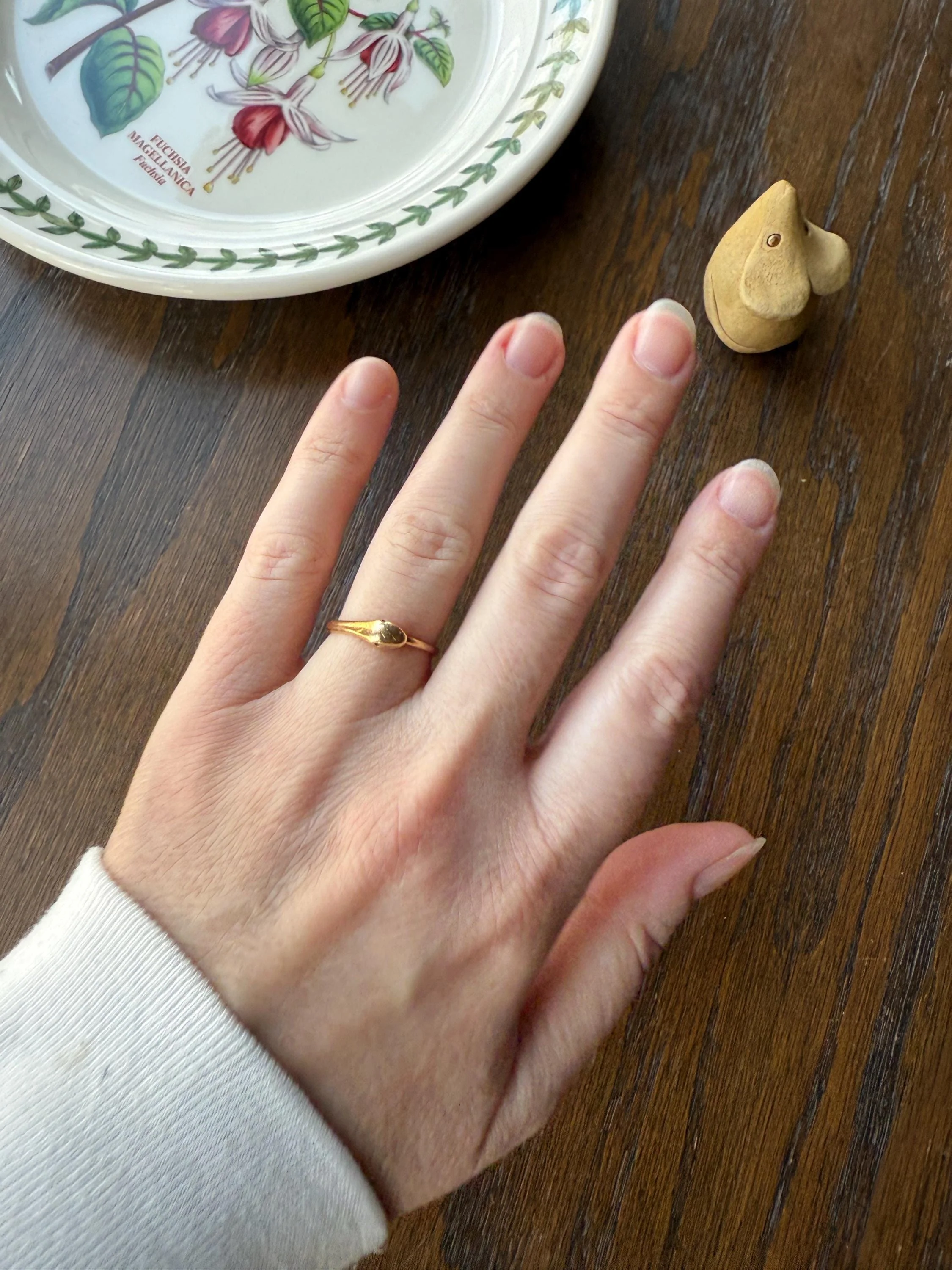 Ouroboros SNAKE Antique 18k Gold French Figural Ring Stackable Animal Band - Image 16