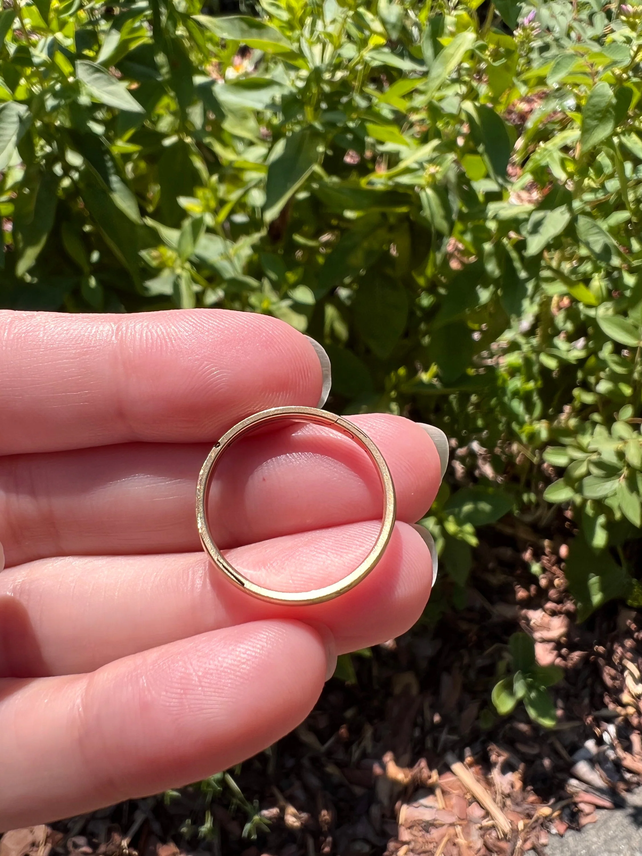 RARE French Nobility HINGED Ring Engraved / Dated 1854 Antique GIMMEL Wedding Band 18k Gold - Image 10