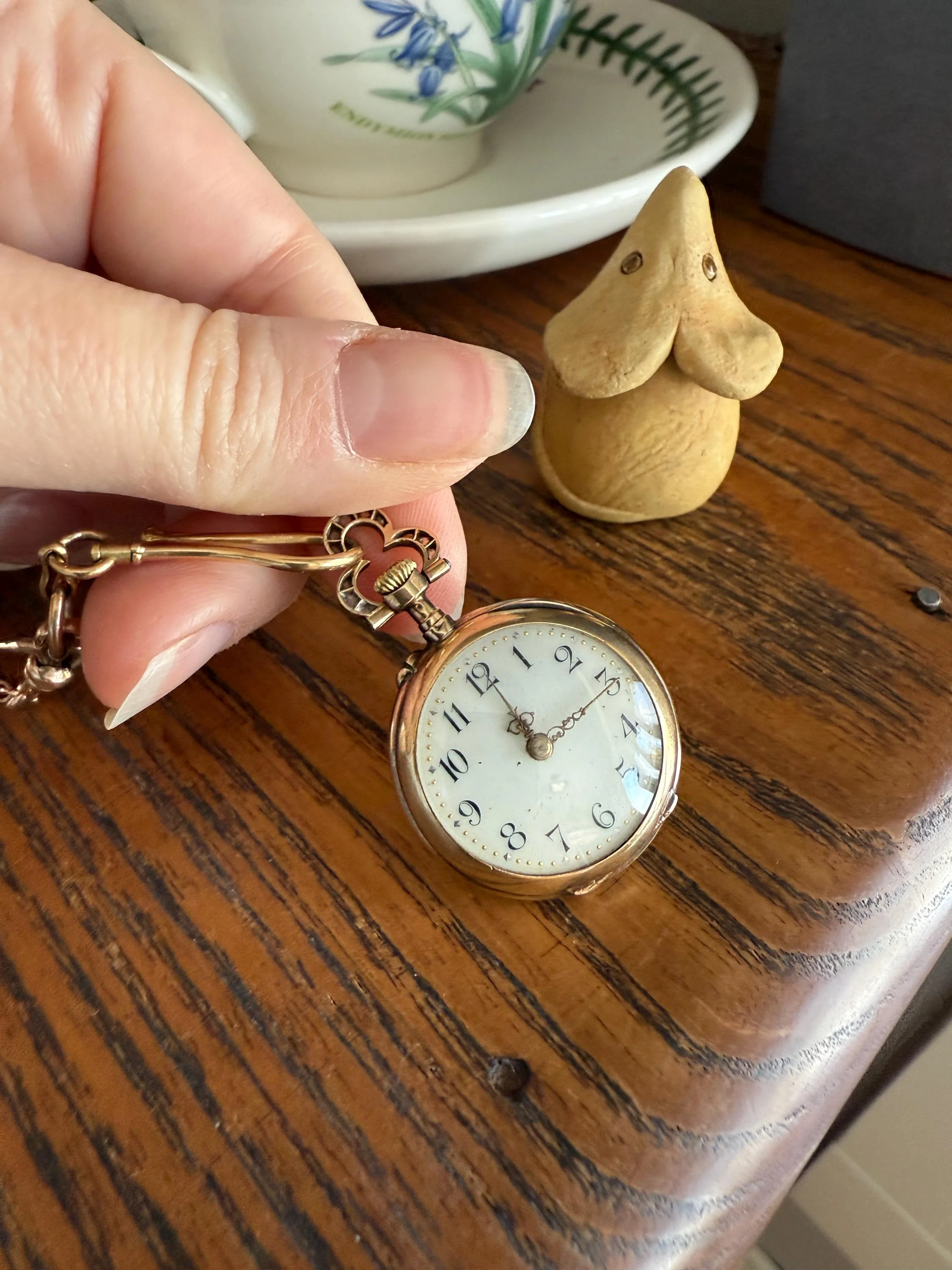 Sparkle Bomb ENTIRELY DIAMOND Encrusted French VICTORIAN Chunky Rose Cut Diamond Antique 18k Gold Silver Pocket Watch Case Pendant Locket - Image 4
