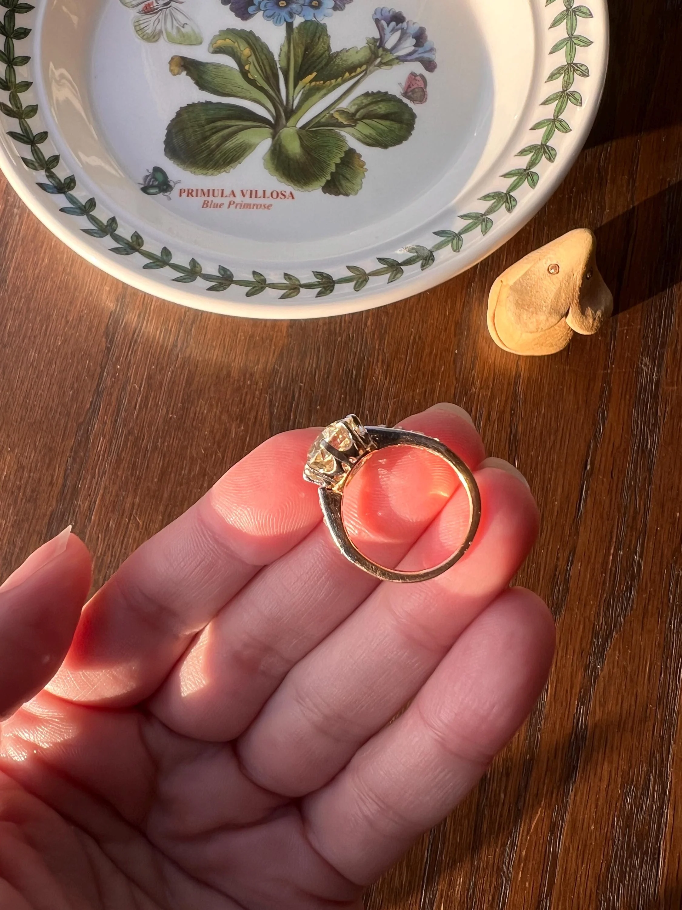 Special French Antique 3.5 CARAT Old European Cut DIAMOND Eye Clean Solitaire Rose Cuts Engagement Ring 18k Gold Platinum Fiery 3.65ctw OEC - Image 10