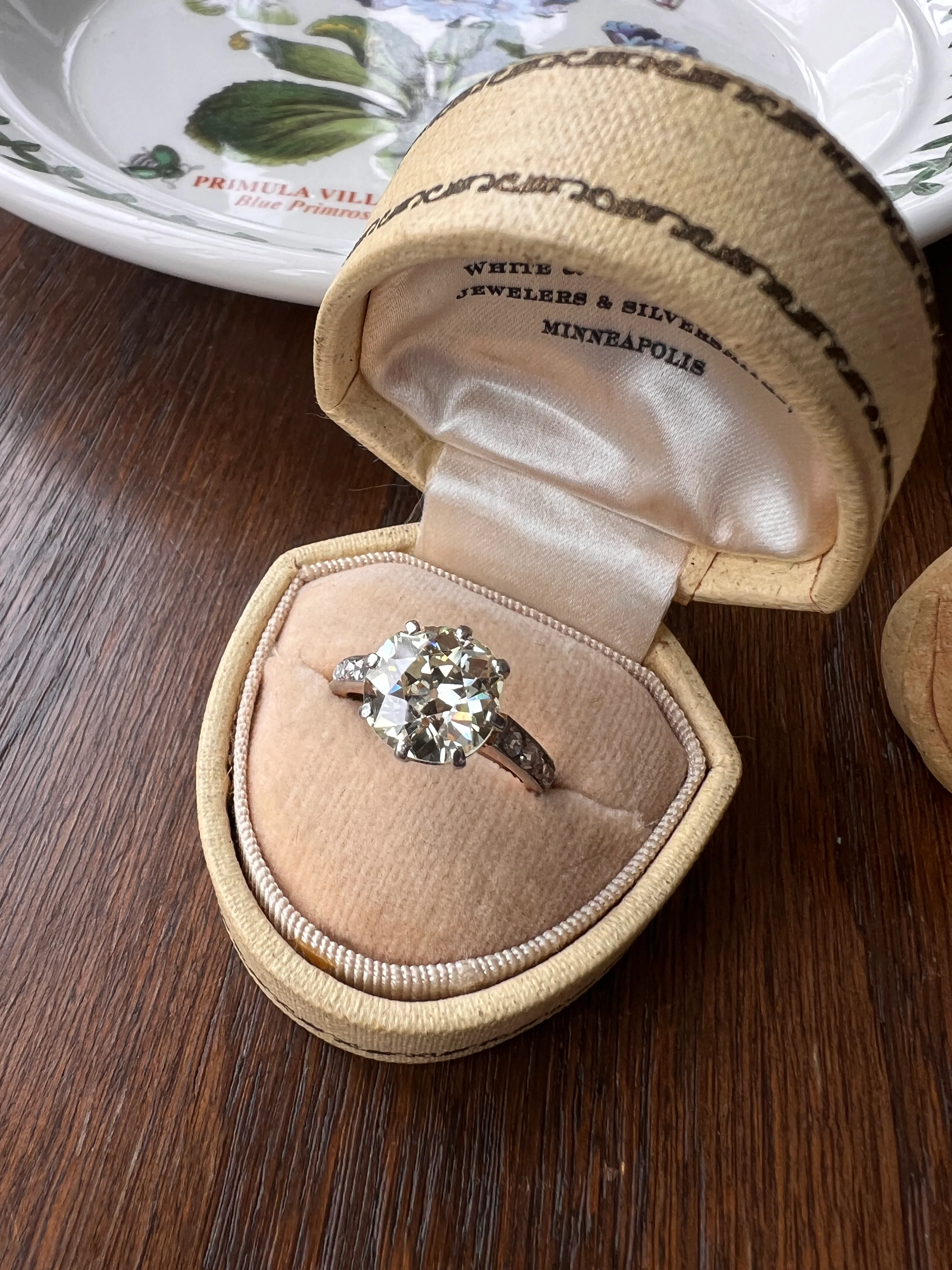 Special French Antique 3.5 CARAT Old European Cut DIAMOND Eye Clean Solitaire Rose Cuts Engagement Ring 18k Gold Platinum Fiery 3.65ctw OEC - Image 15