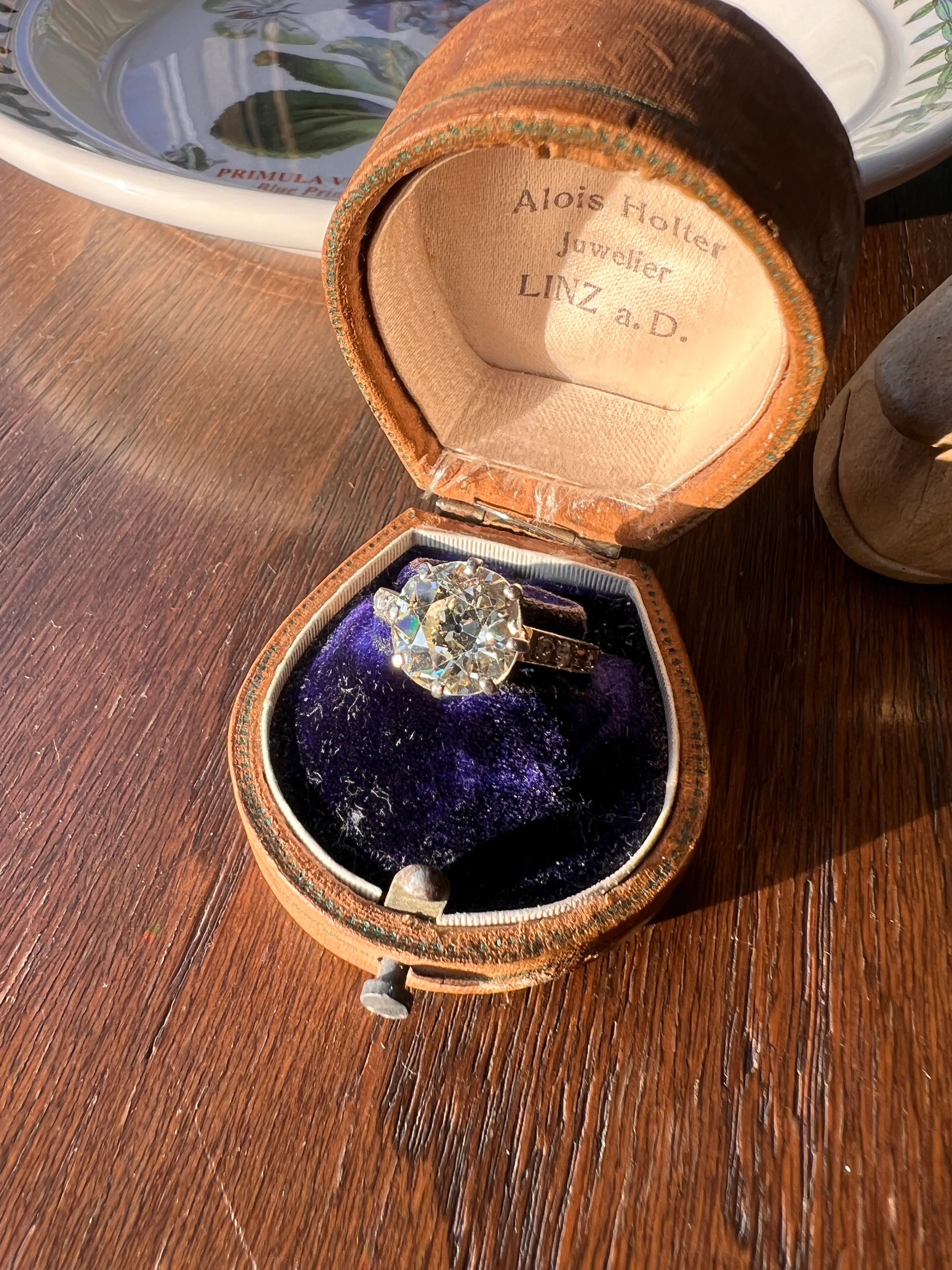 Special French Antique 3.5 CARAT Old European Cut DIAMOND Eye Clean Solitaire Rose Cuts Engagement Ring 18k Gold Platinum Fiery 3.65ctw OEC - Image 22