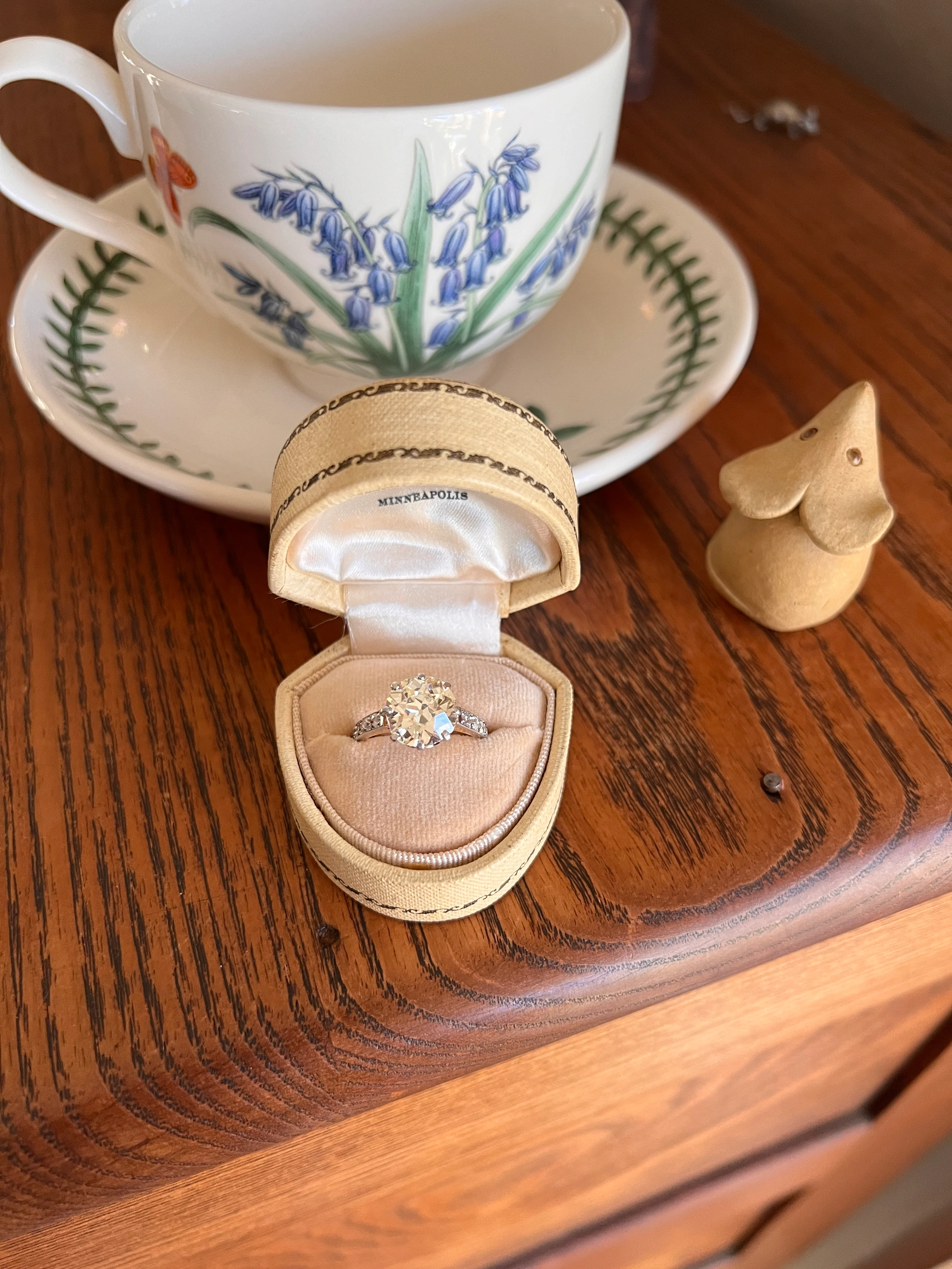 Special French Antique 3.5 CARAT Old European Cut DIAMOND Eye Clean Solitaire Rose Cuts Engagement Ring 18k Gold Platinum Fiery 3.65ctw OEC - Image 27