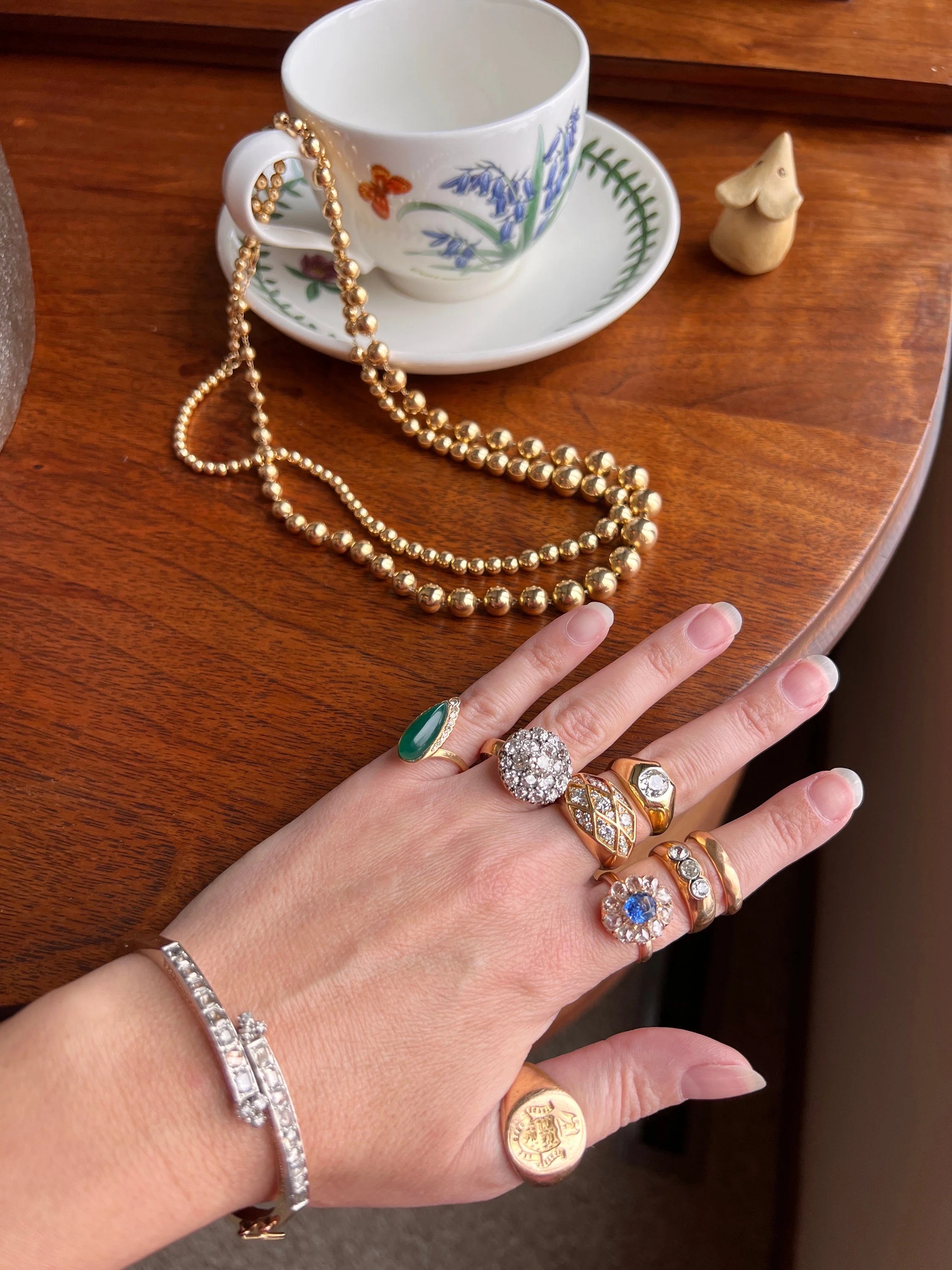 The " I DON'T CARE " Signet Ring French Antique HEAVY 19g 18k Gold Solid Shield Eagle Lion Fleur De Lis Chunky Unisex - Image 10