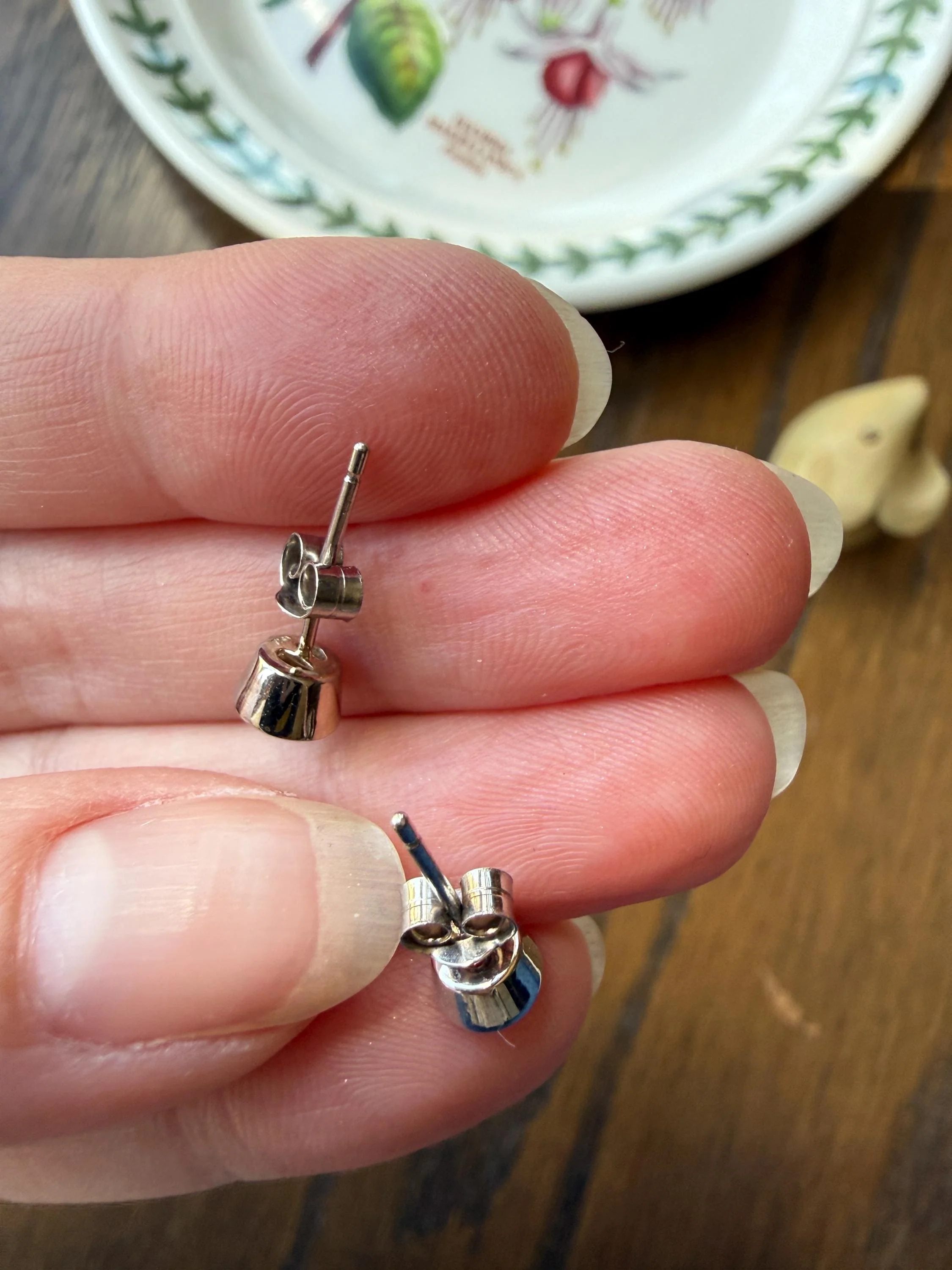 Timeless One Carat Tdw Natural Warm Old Mine Cut DIAMOND Bezel Set Studs Earrings Antique Stones Vintage 18k White Gold 1Ctw OMC Studs - Image 20