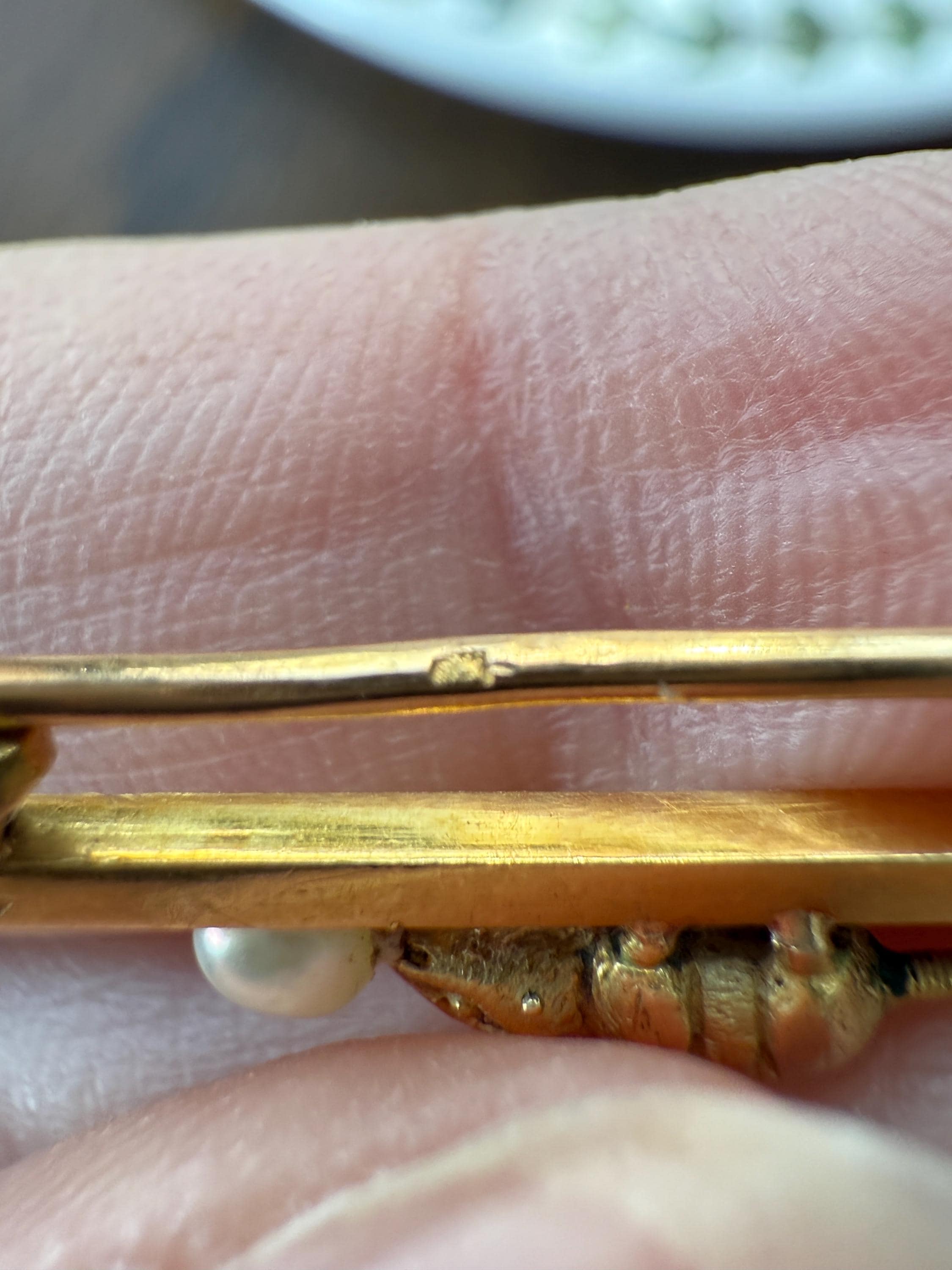 Twinning with MOUSE Victorian Figural Safety Pin Bar Brooch for Pendant Charm Holder French Antique 18k Gold Solid Extender Connector - Image 16