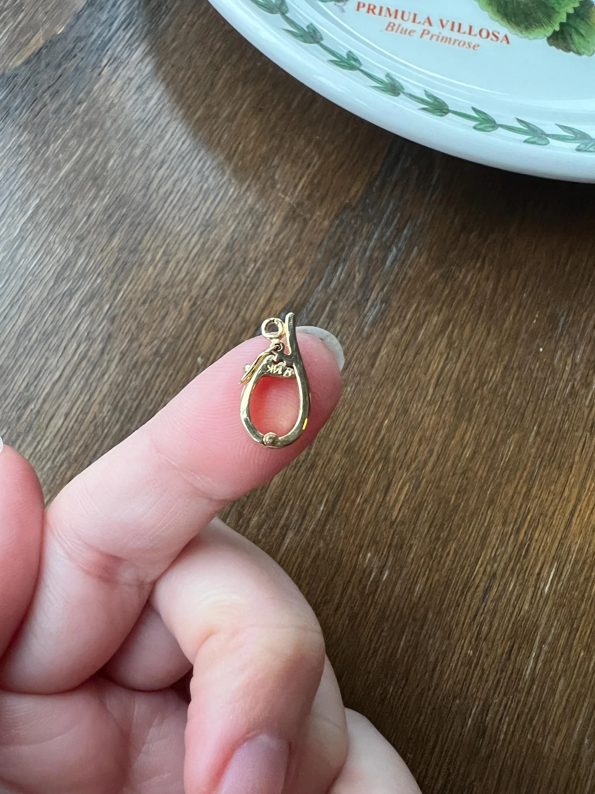 Vintage 14k GOLD Charm Pendant HOLDER Clip Clasp Opening Bale Safety Clasp Neckmess Neckstack Parts Findings - Image 8