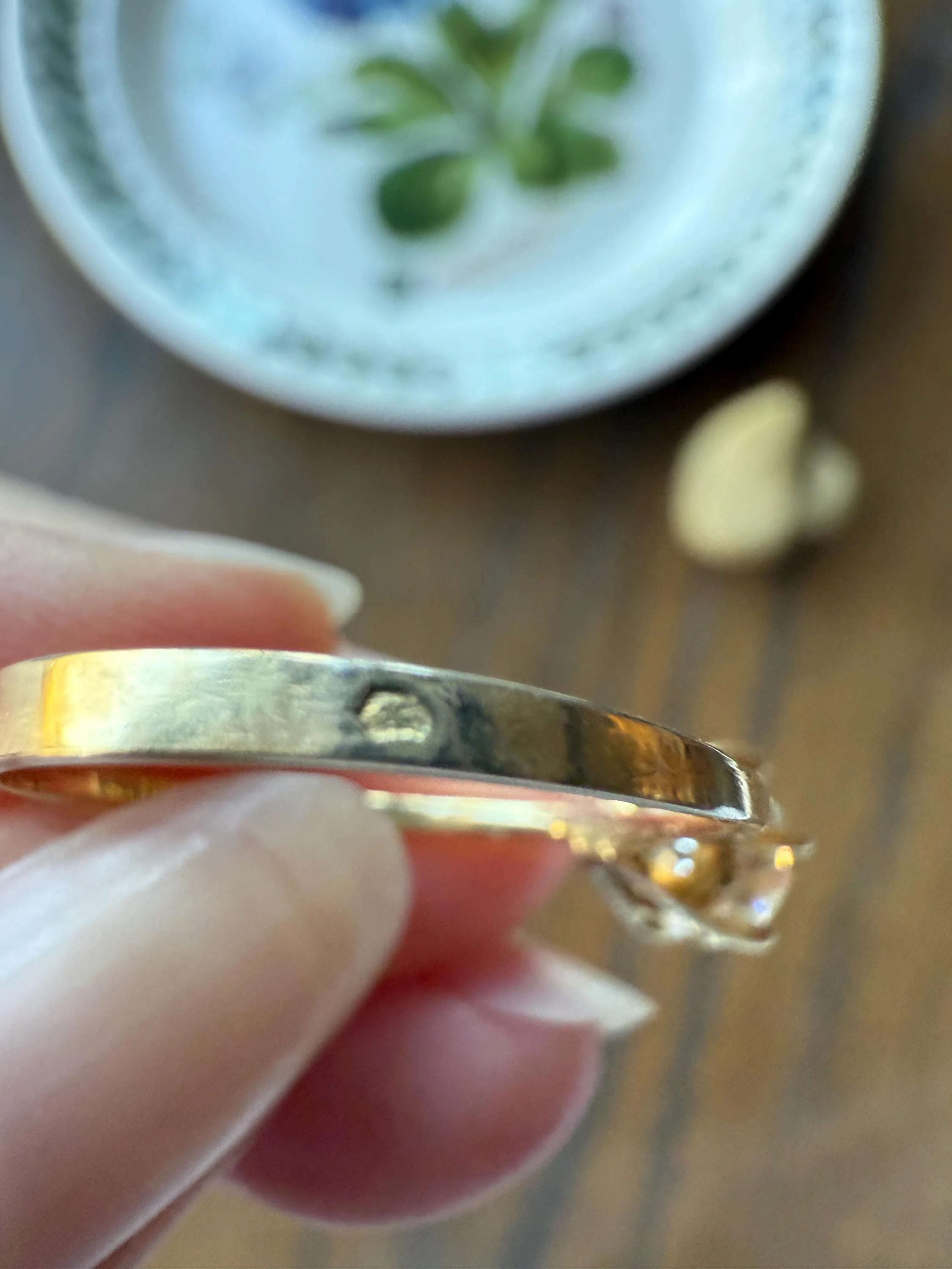 Vintage EYE CLEAN 1.2 Carat French Solitaire Ring Chunky Antique Cushion Old Mine Cut DIAMOND 18k Gold Band Engagement Romantic Gift 1Ct OmC - Image 18