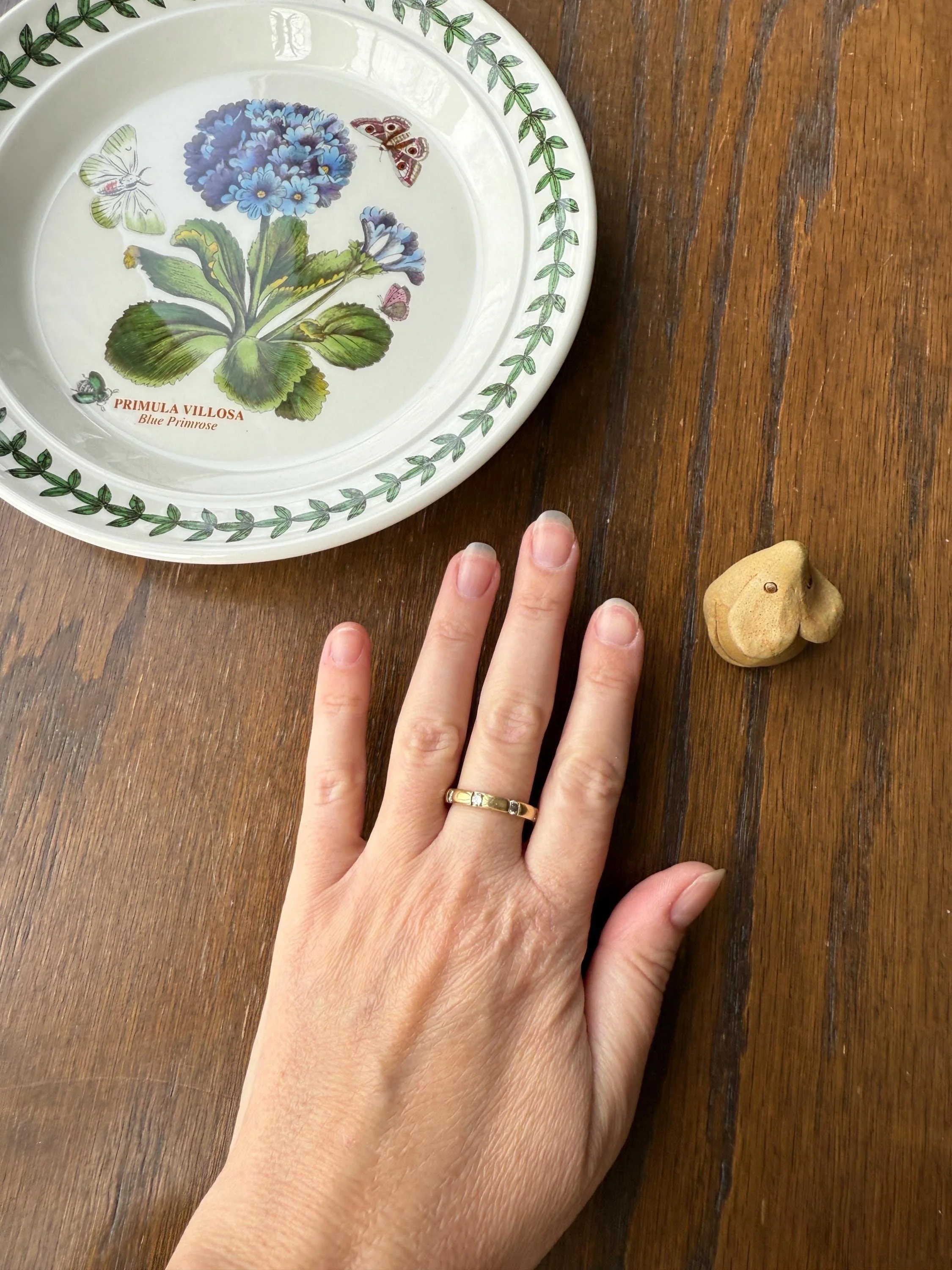 Vintage French 18k Gold Solid Eye Clean .72 Carat Eight Stone Older Brilliant Cut Diamond Chunky Stacker Eternity Band Ring - Image 14
