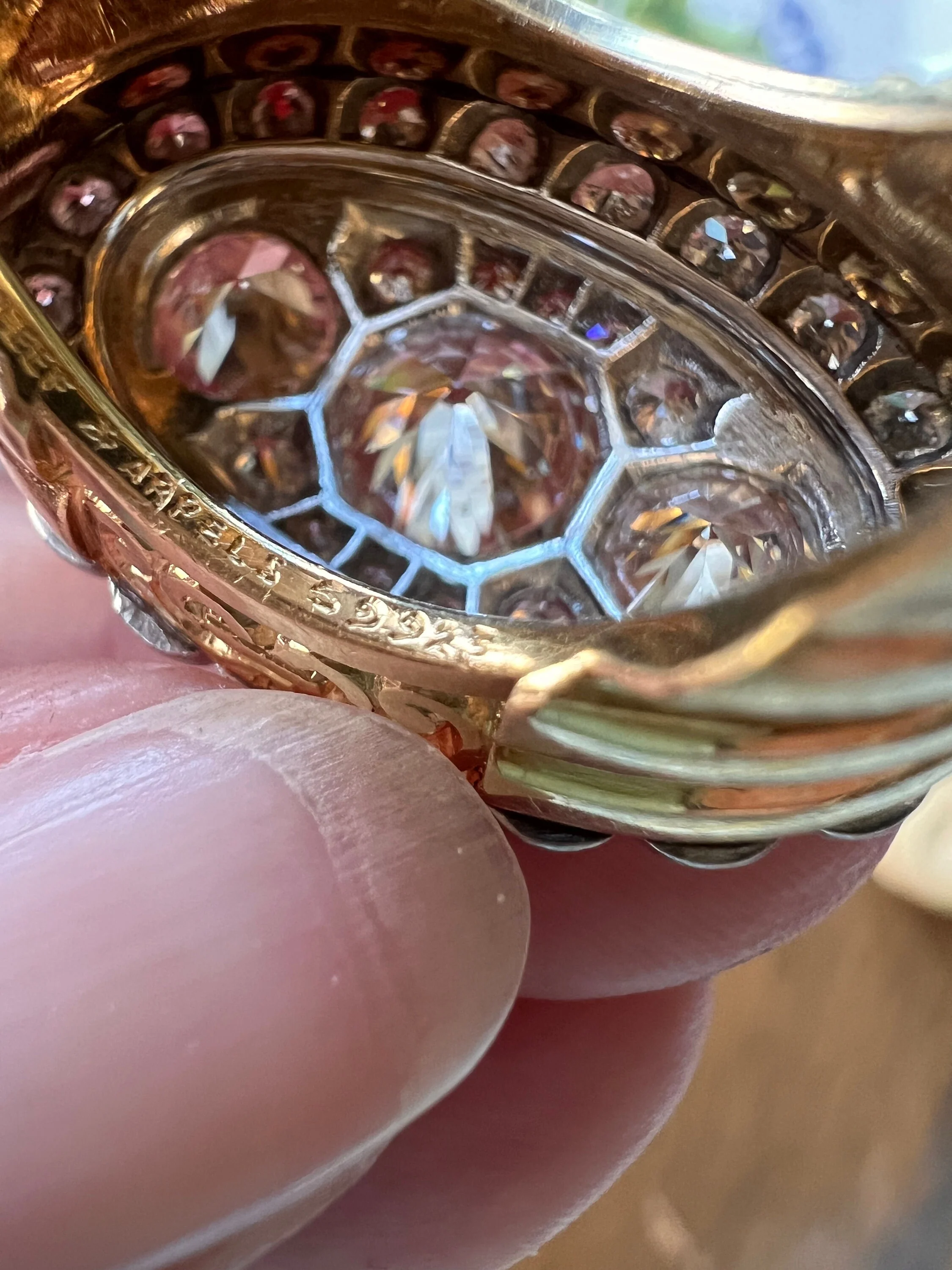 Vintage VAN CLEEF & ARPELS Boxed 5.25 Carat Transitional Cut Diamond Ring Heavy 22g 18k Gold Platinum Vtg to Antique Art Deco Special in Original Box - Image 11