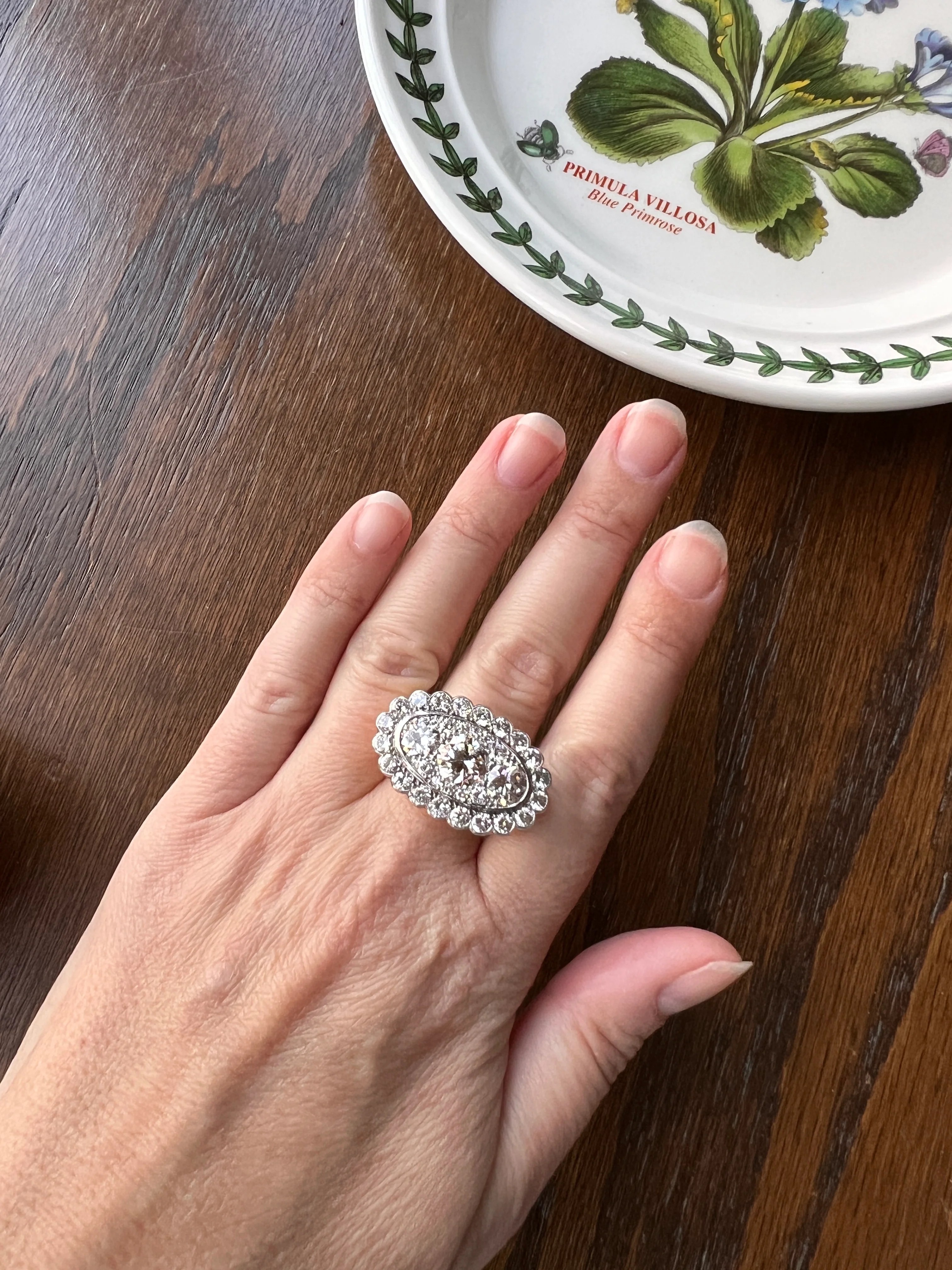 Vintage VAN CLEEF & ARPELS Boxed 5.25 Carat Transitional Cut Diamond Ring Heavy 22g 18k Gold Platinum Vtg to Antique Art Deco Special in Original Box - Image 20