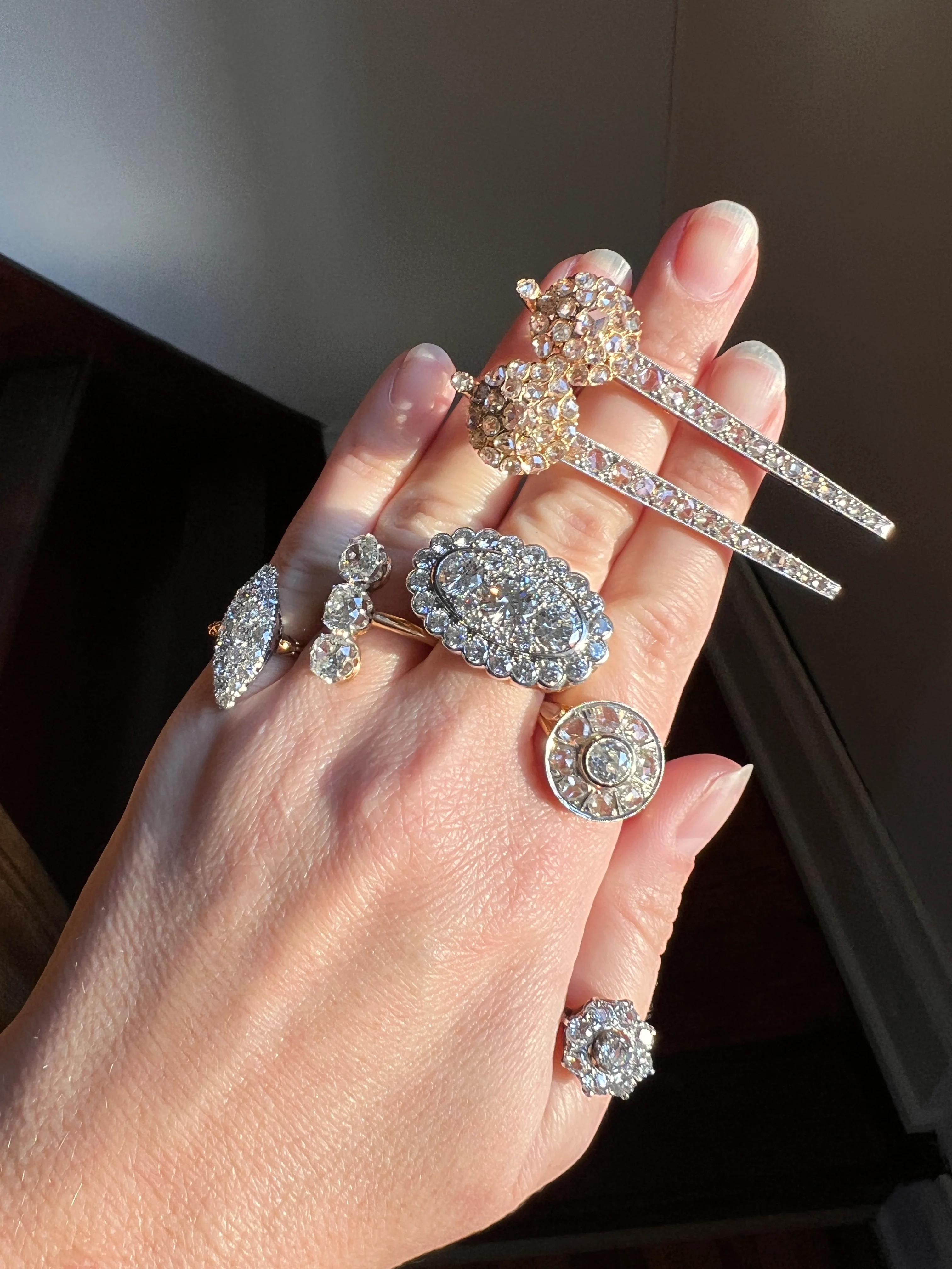 Vintage VAN CLEEF & ARPELS Boxed 5.25 Carat Transitional Cut Diamond Ring Heavy 22g 18k Gold Platinum Vtg to Antique Art Deco Special in Original Box - Image 21