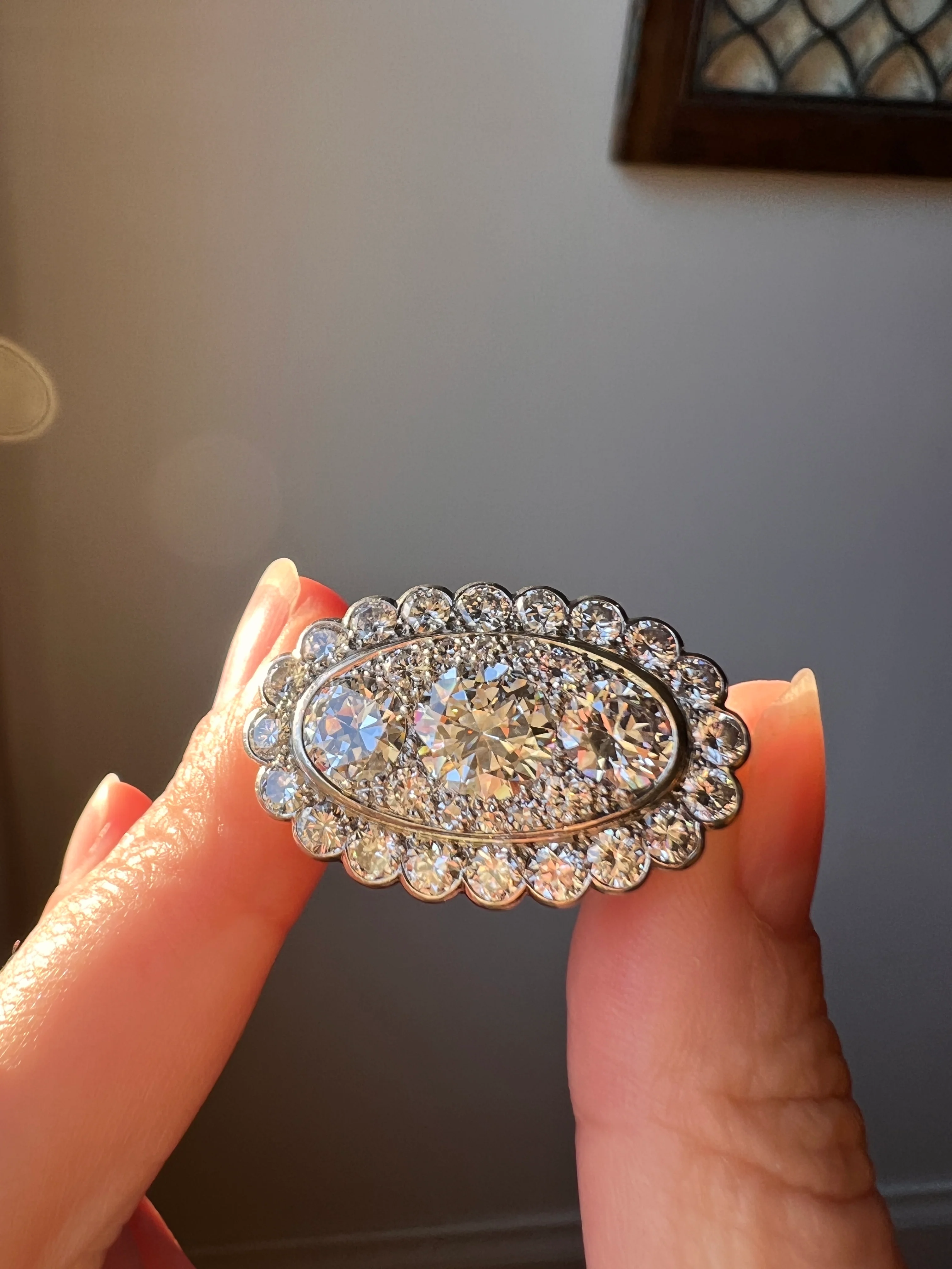 Vintage VAN CLEEF & ARPELS Boxed 5.25 Carat Transitional Cut Diamond Ring Heavy 22g 18k Gold Platinum Vtg to Antique Art Deco Special in Original Box - Image 31