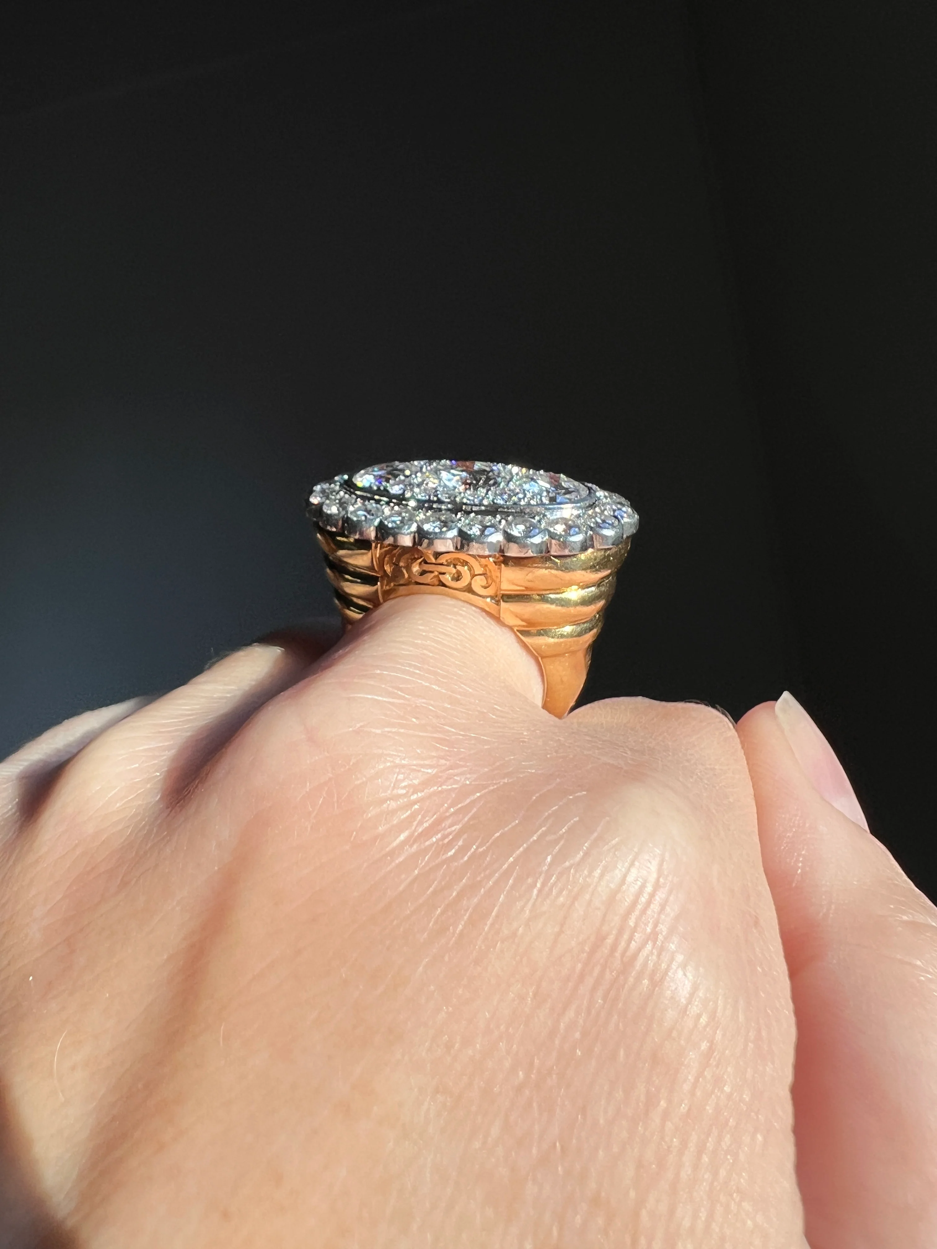 Vintage VAN CLEEF & ARPELS Boxed 5.25 Carat Transitional Cut Diamond Ring Heavy 22g 18k Gold Platinum Vtg to Antique Art Deco Special in Original Box - Image 33