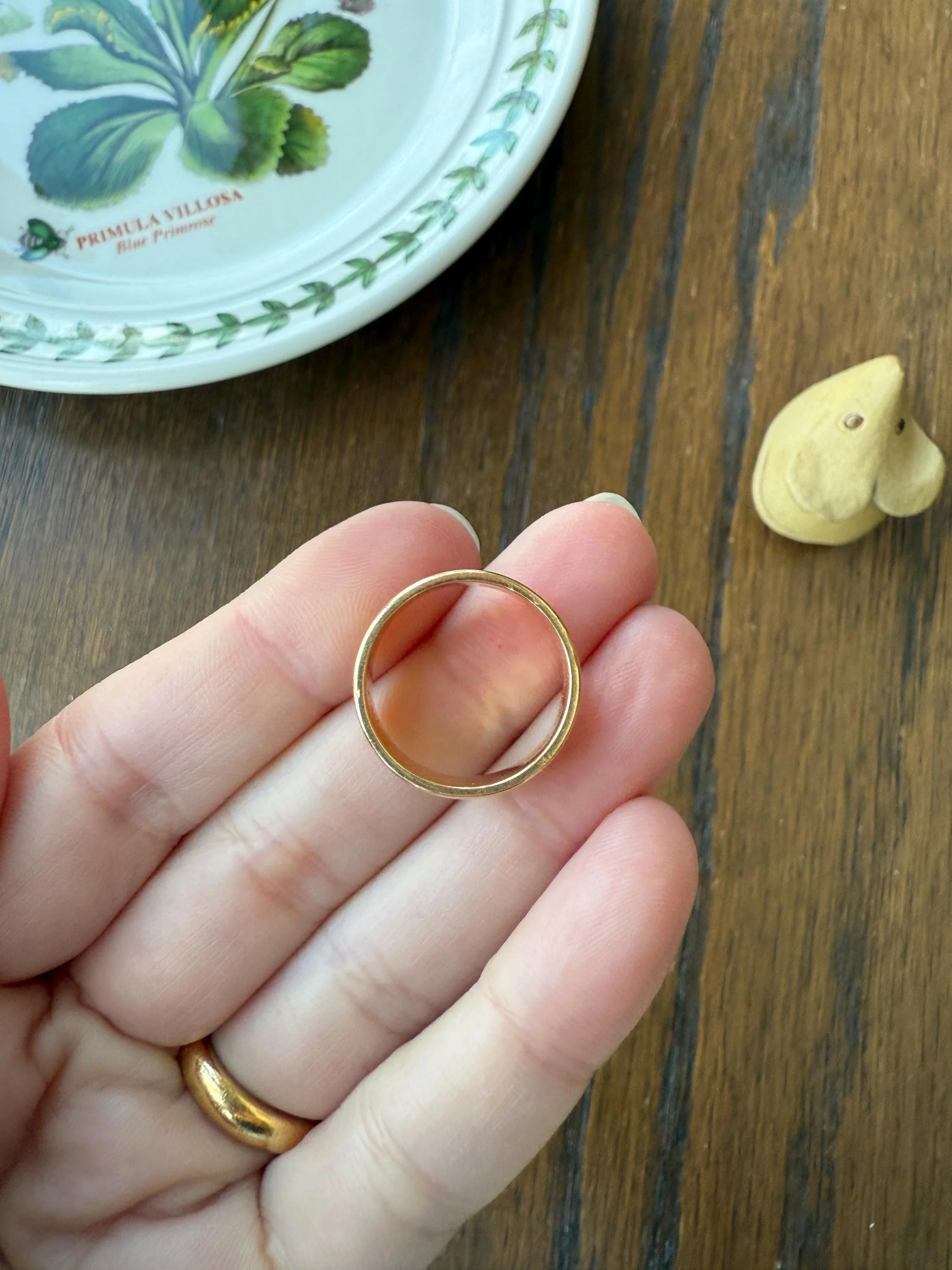 Wish My Name Was ROBERT Antique DATED 1909 French Edwardian 14k Gold Solid Ornate Eternity 3D Monogram Cigar Band Name Ring - Image 12